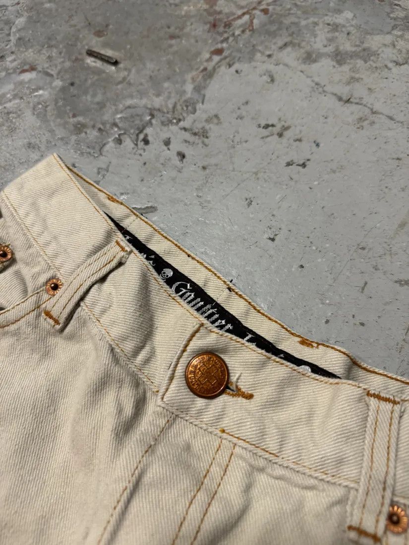 Jean Paul Gaultier × Vintage 2000s Jean Paul Gaultier Minimalist Beige Pants Size 25" / US 0 / IT 36 - 8 Thumbnail