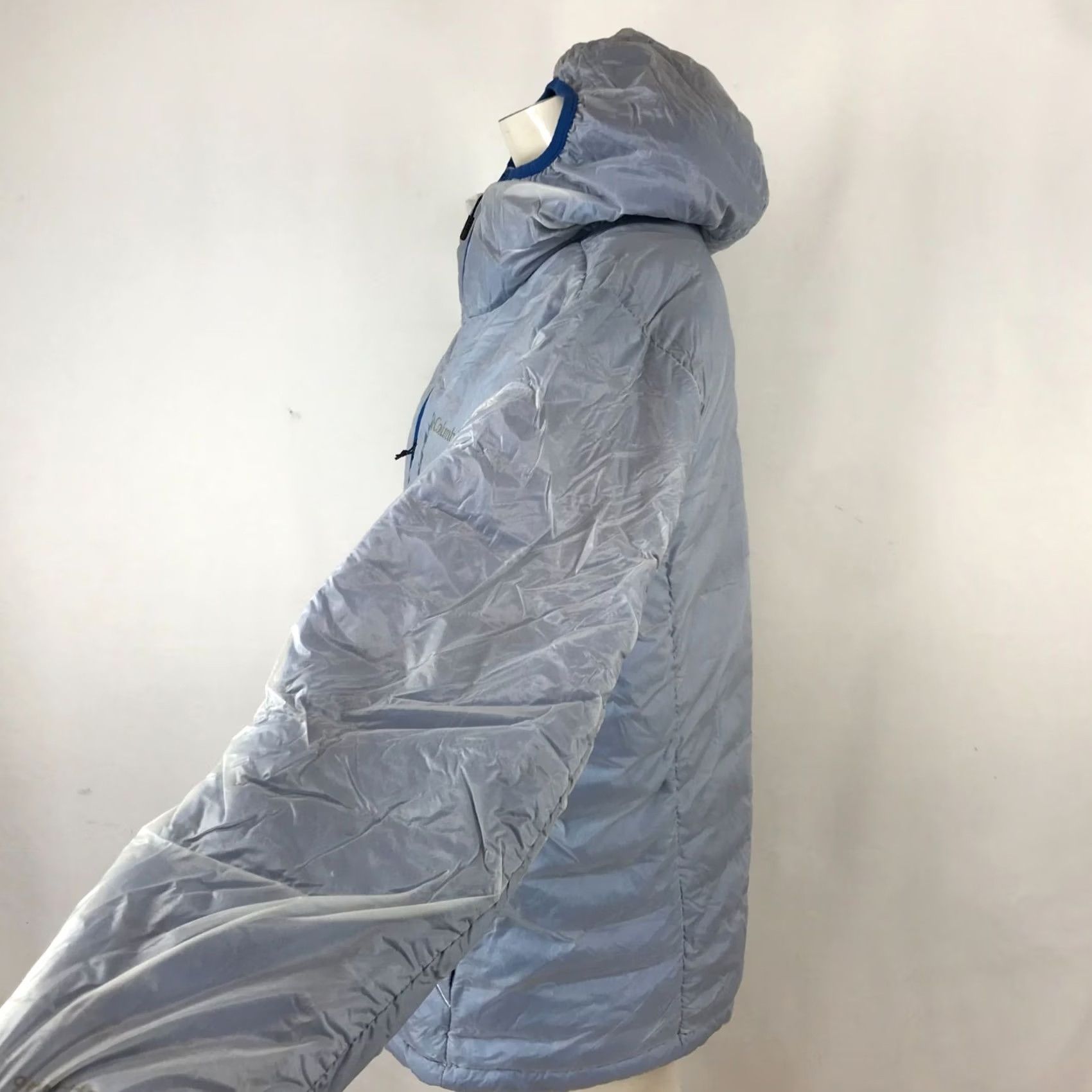Vintage COLUMBIA WOMENS M MEDIUM BLUE OVERLAY HOODED FULL ZIP JACKET COAT Size M / US 6-8 / IT 42-44 - 5 Thumbnail