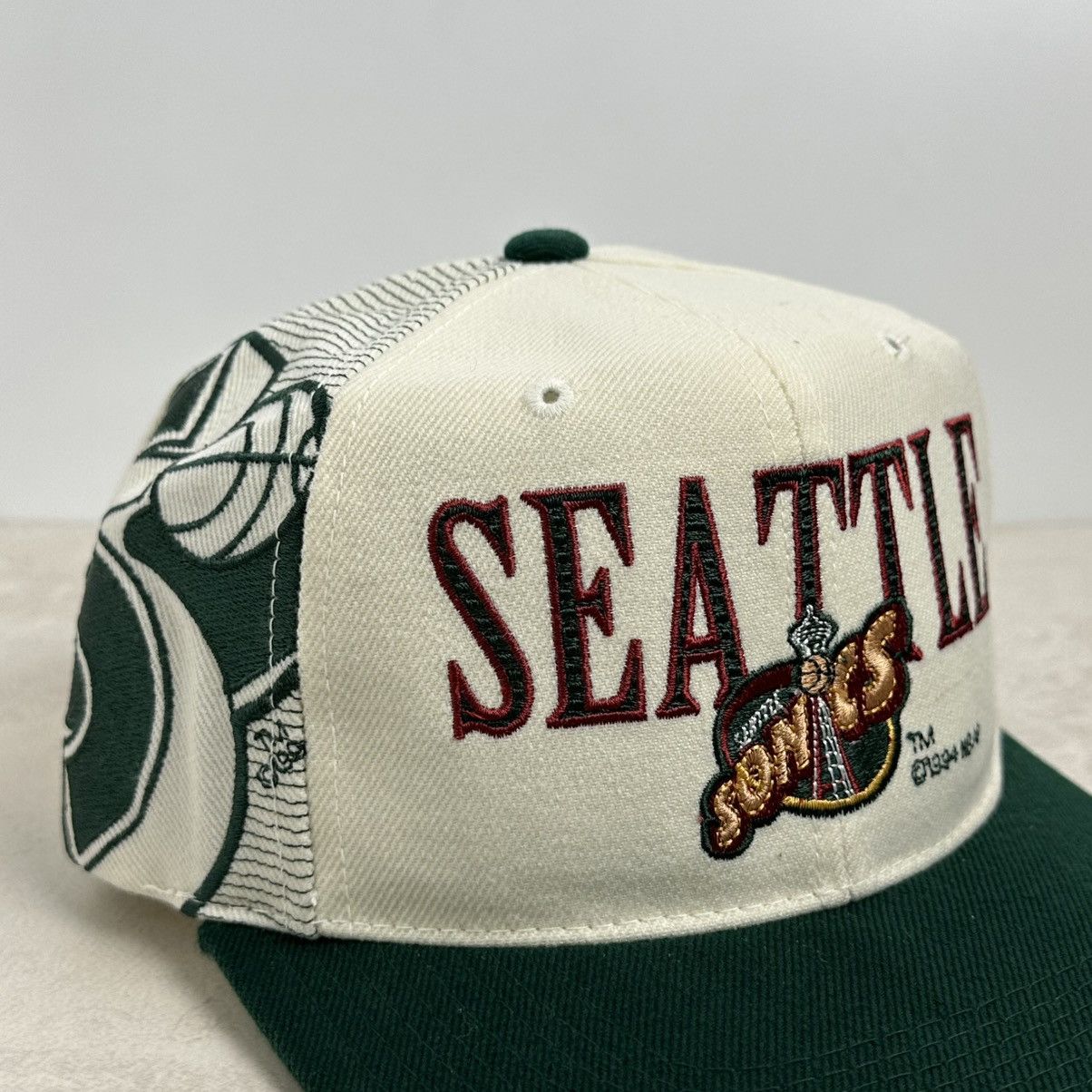Vintage Vintage 90s Seattle Sonics Laser Sports Specialties NBA Hat Size ONE SIZE - 2 Thumbnail