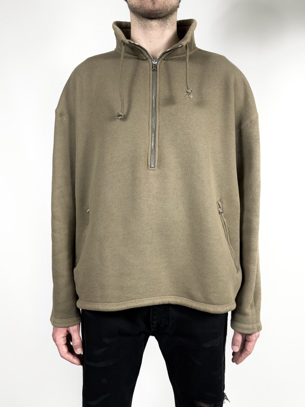 Kith Kith Boxy Fit Oversized Half Zip Sweatshirt Size US XXL / EU 58 / 5 - 2 Thumbnail