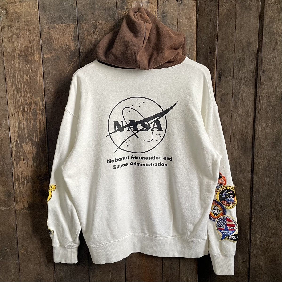 Japanese Brand × NASA × Vintage Vintage NASA Big Logo Hoodie Size US L / EU 52-54 / 3 - 2 Thumbnail