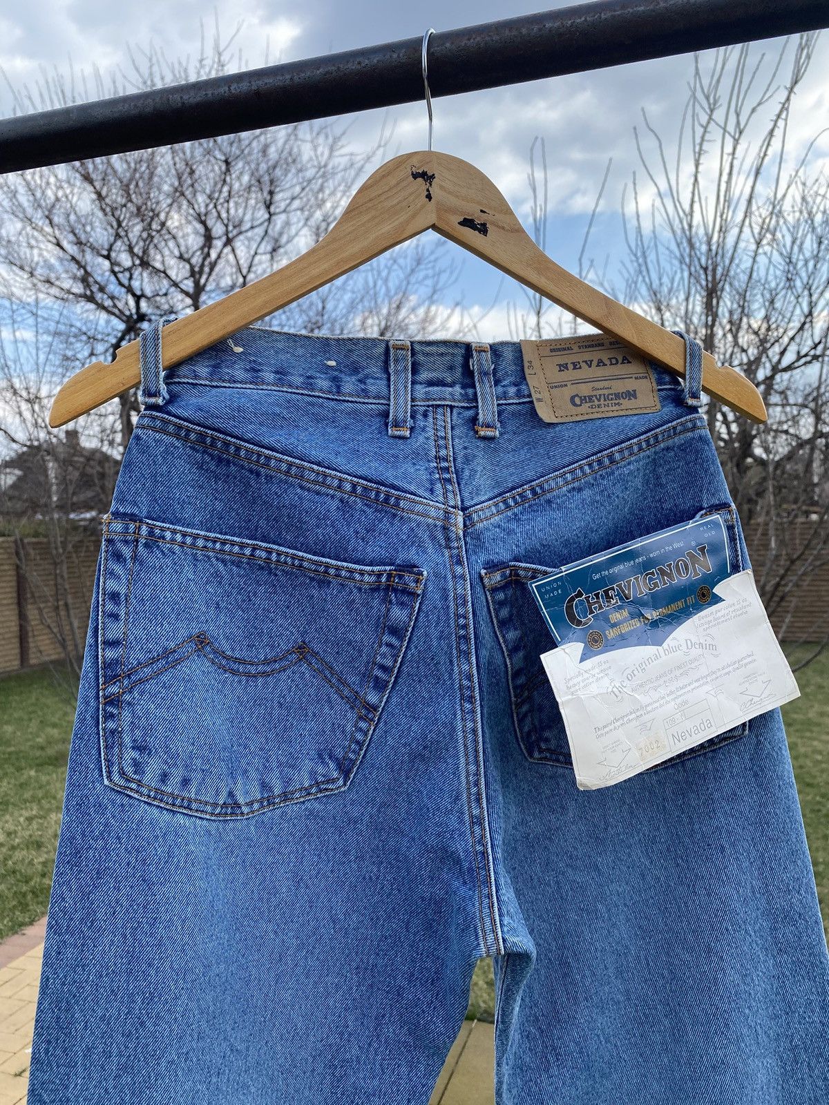 Chevignon × Vintage Vintage Chevignon Nevada Denim Jeans 90s Deadstock W27 L34 Size 27" / US 4 / IT 40 - 8 Thumbnail