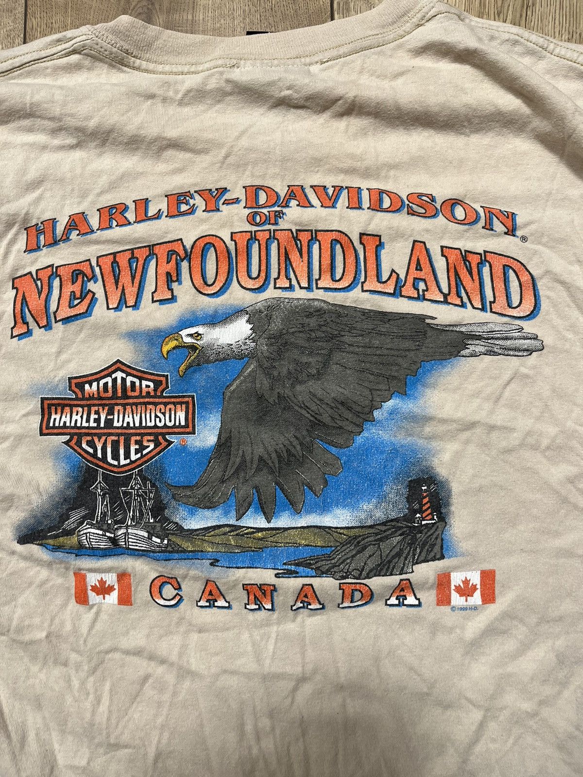 Harley Davidson × Vintage Vintage Y2K Harley Davidson Canada 🇨🇦 90’s tee Size US L / EU 52-54 / 3 - 7 Thumbnail