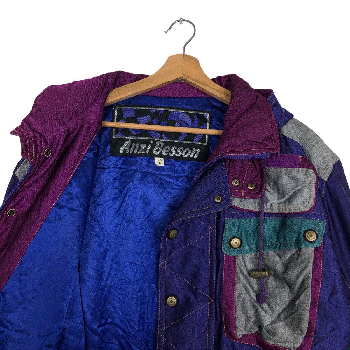 Japanese Brand 🔥90’s Vintage Ski Jacket Cargo Pocket Anzi Besson Japan Size US L / EU 52-54 / 3 - 11 Thumbnail
