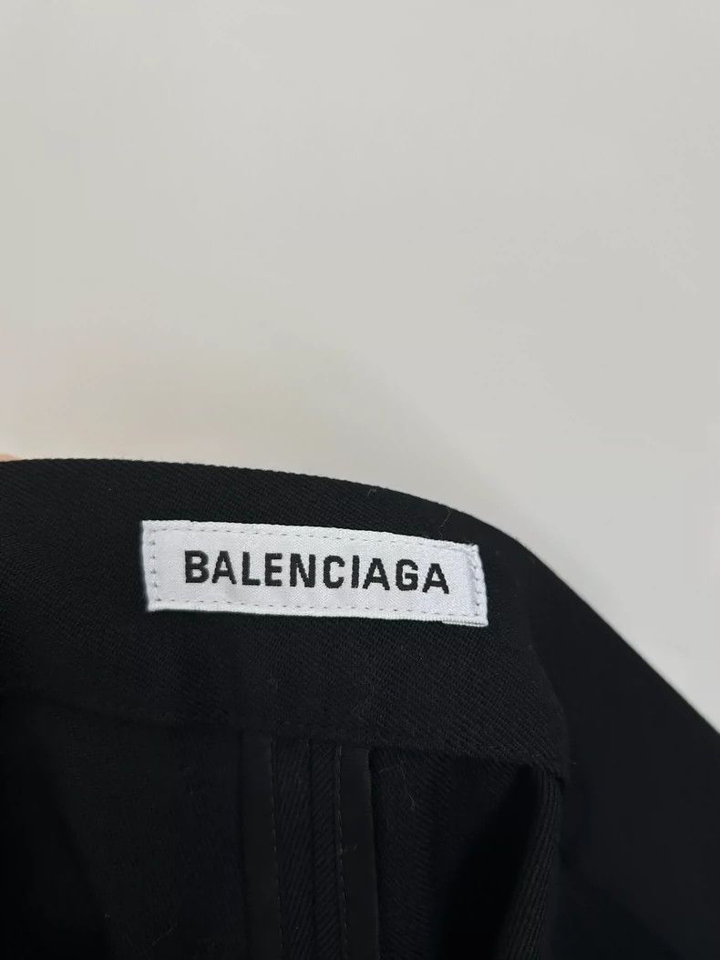 Balenciaga Balenciaga Black wool slacks pants 2501-Nextarrow Size 35" - 3 Thumbnail