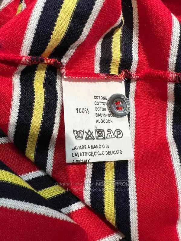 Moschino Moschino Multicolor Striped Summer Polo . Size US M / EU 48-50 / 2 - 6 Thumbnail