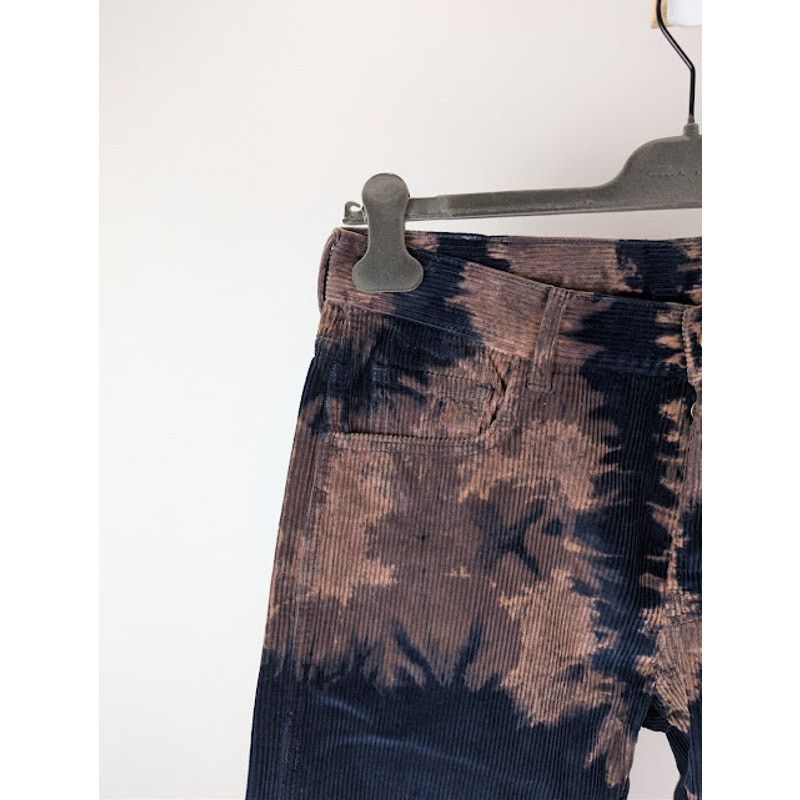 Gucci o1rshd1 Bleached Cotton Corduroy Tapered Denim Pants in Blue Size US 33 - 6 Thumbnail