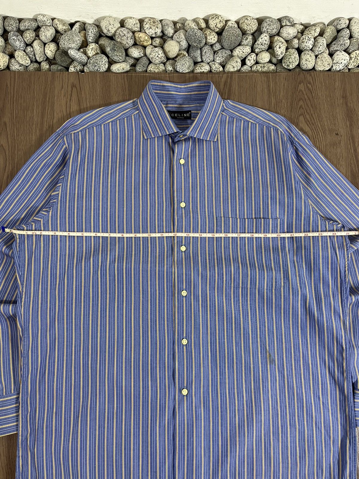 Celine CELINE Homme Vintage Striped ButtonUp Shirt – Made in France Size US XL / EU 56 / 4 - 13 Thumbnail