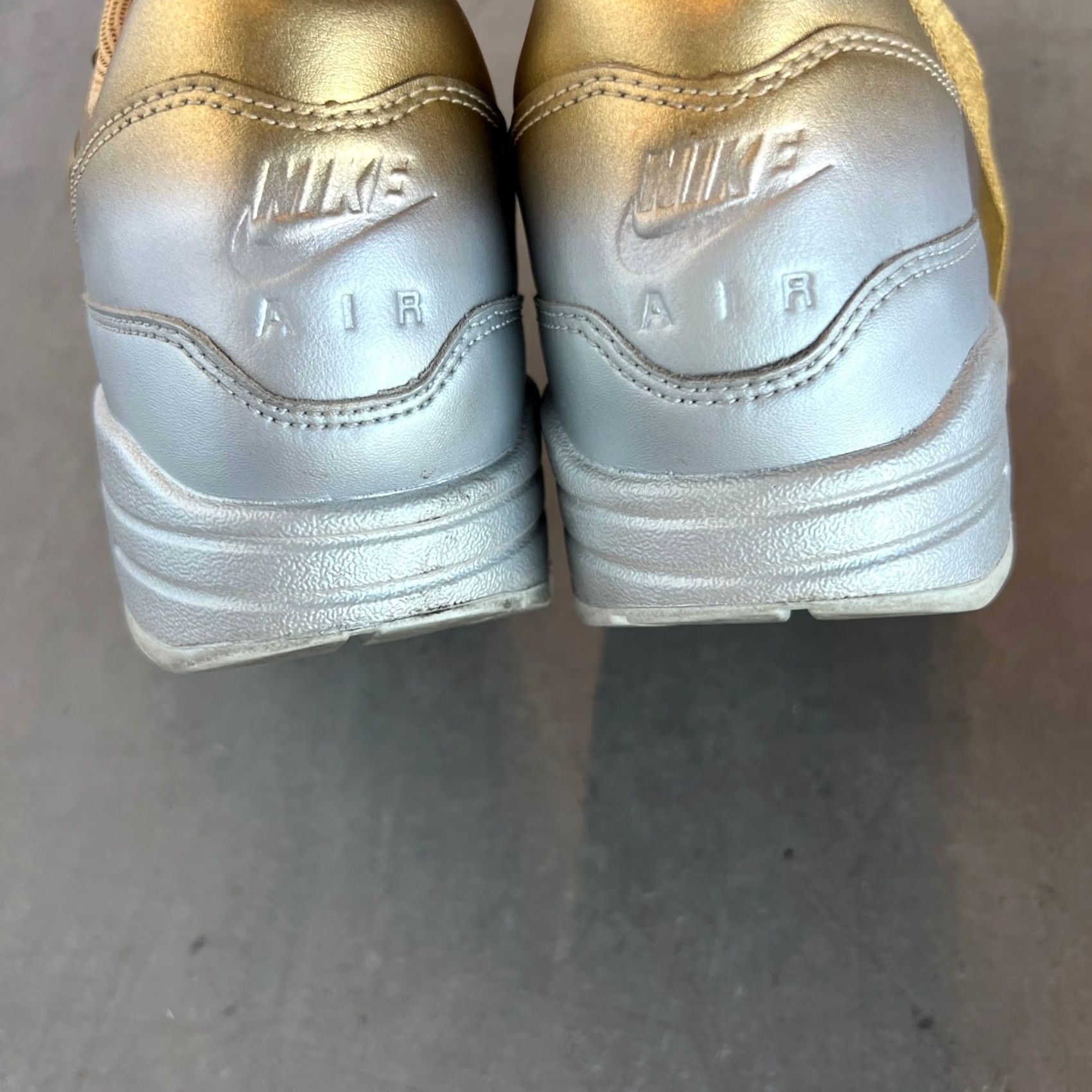 Nike VINTAGE Nike Air Max 1 LX Metallic Gold Platinum Running Sneakers Womens 8.5 Nike Air Max 1 LX Metallic Gold Platinum Running Sneakers Womens 8.5 Size US 9 / IT 39 - 5 Thumbnail