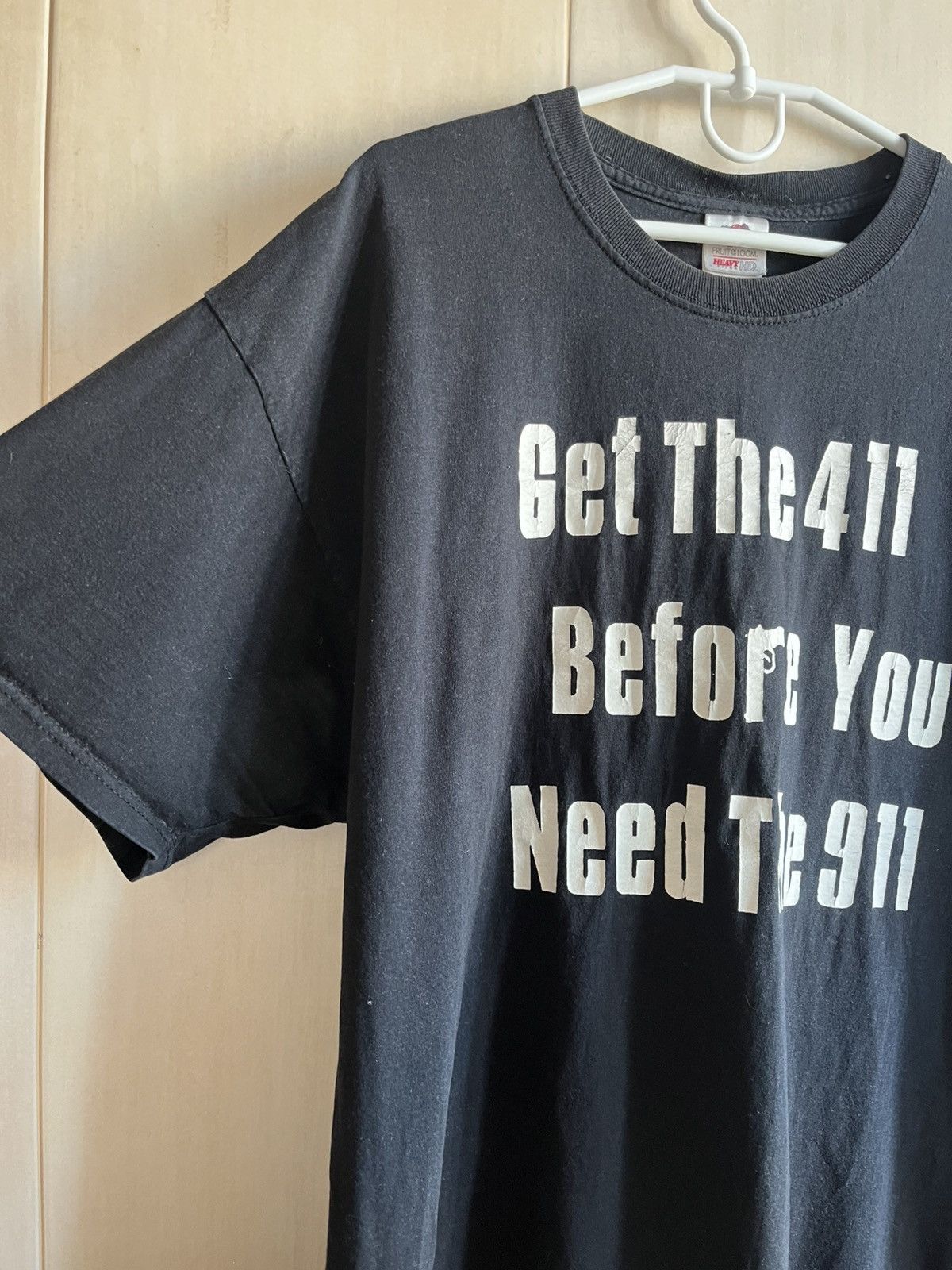 Fruit Of The Loom × Vintage T-shirt Get The 411 Mens Size US XL / EU 56 / 4 - 2 Thumbnail