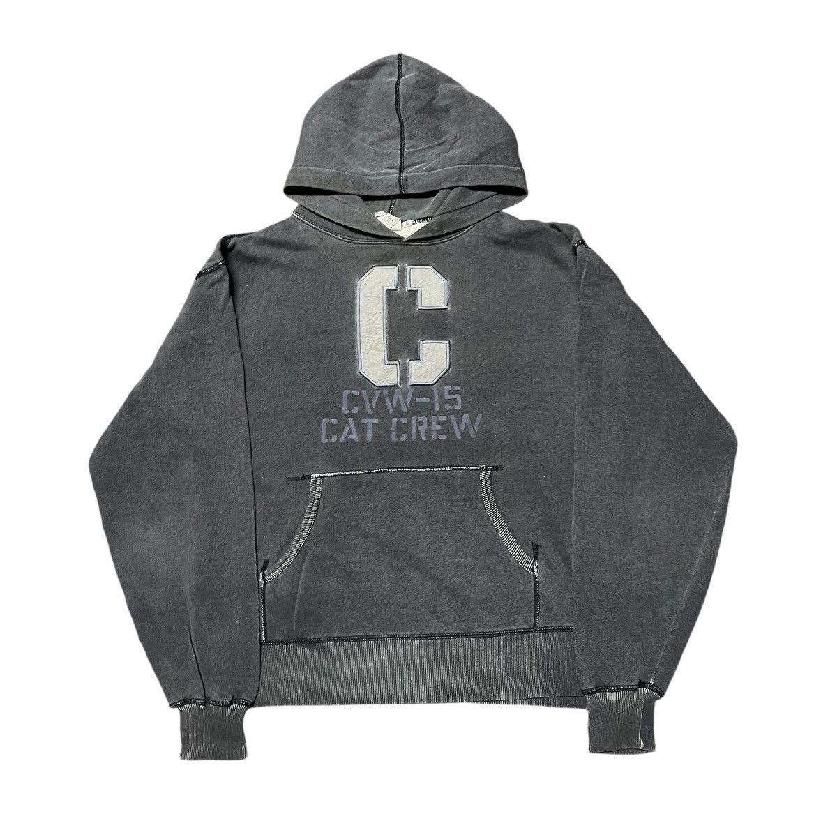 Avirex × Vintage 💥Vintage Avirex Cat Crew Washed Hoodie Size US M / EU 48-50 / 2 - 1 Thumbnail