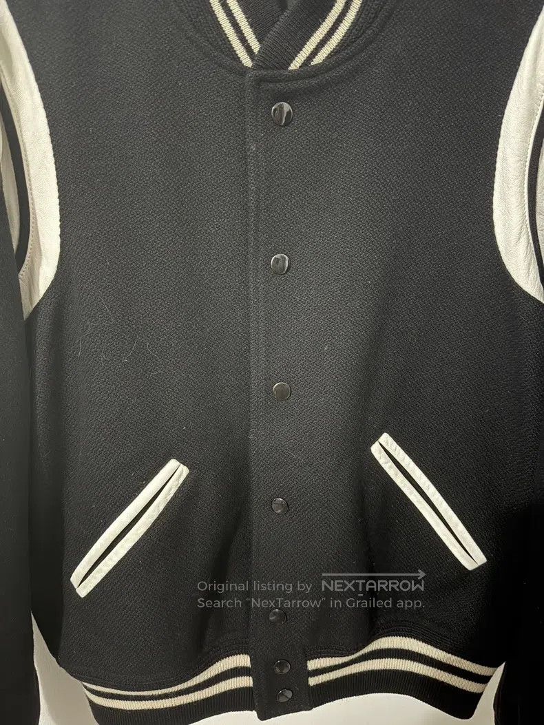 Saint Laurent Paris Saint Laurent Paris Patchwork Black and White Baseball Jac Size US M / EU 48-50 / 2 - 3 Thumbnail