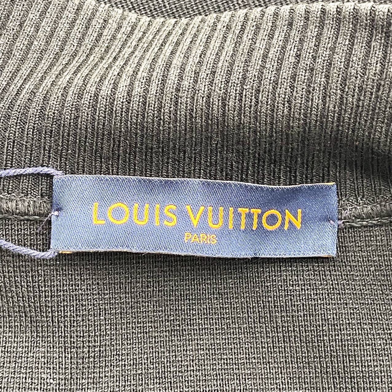 Louis Vuitton Louis Vuitton black patchwork wool knitted jacket Size US L / EU 52-54 / 3 - 6 Thumbnail