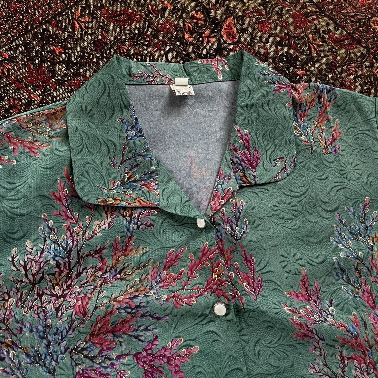 Seditionaries × semanticdesign Japanese OPV Floral Silky Shirt Size US M / EU 48-50 / 2 - 6 Thumbnail