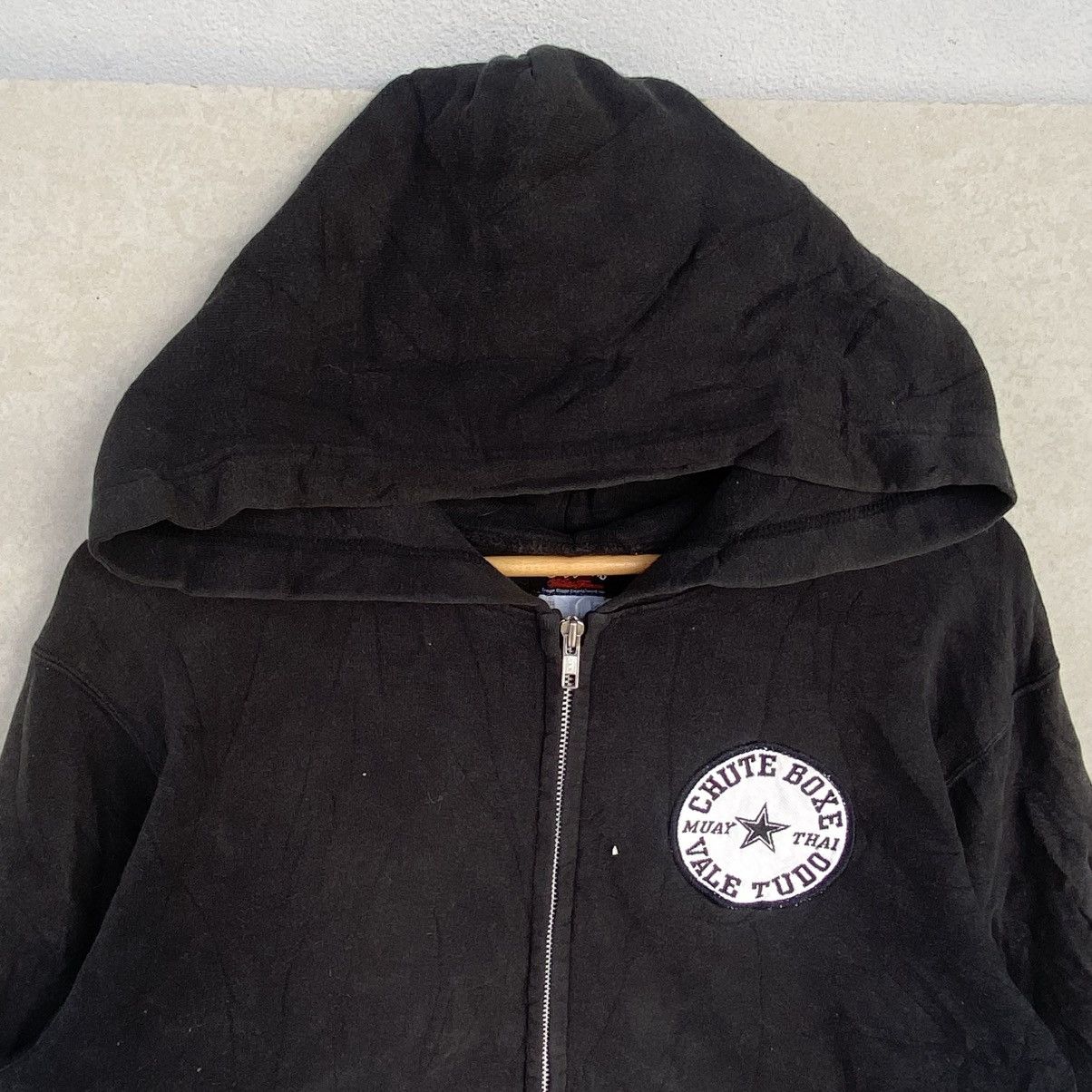 Other Vintage Converse Hoodie Full Zip Big Embroidered Black Size US L / EU 52-54 / 3 - 4 Thumbnail