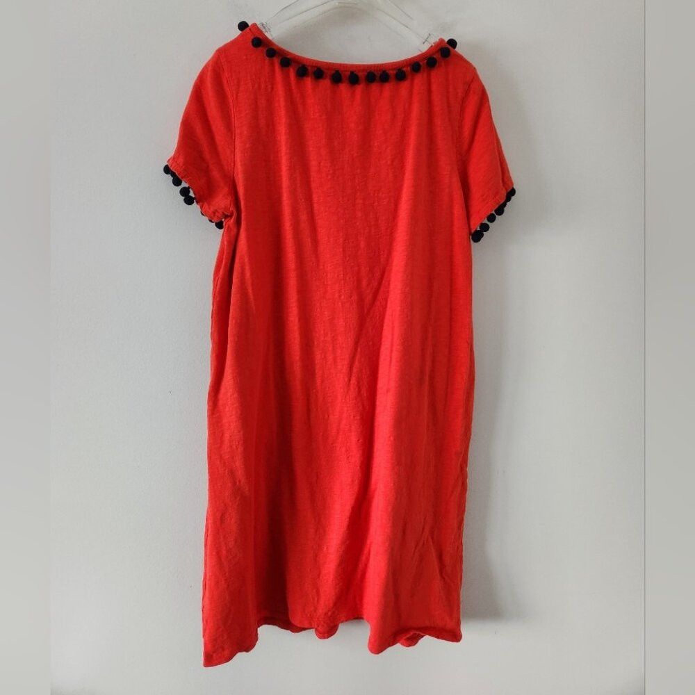 Boden BODEN | Penny jersey dress navy pom poms red US sz 14R Size XL / US 12-14 / IT 48-50 - 3 Thumbnail