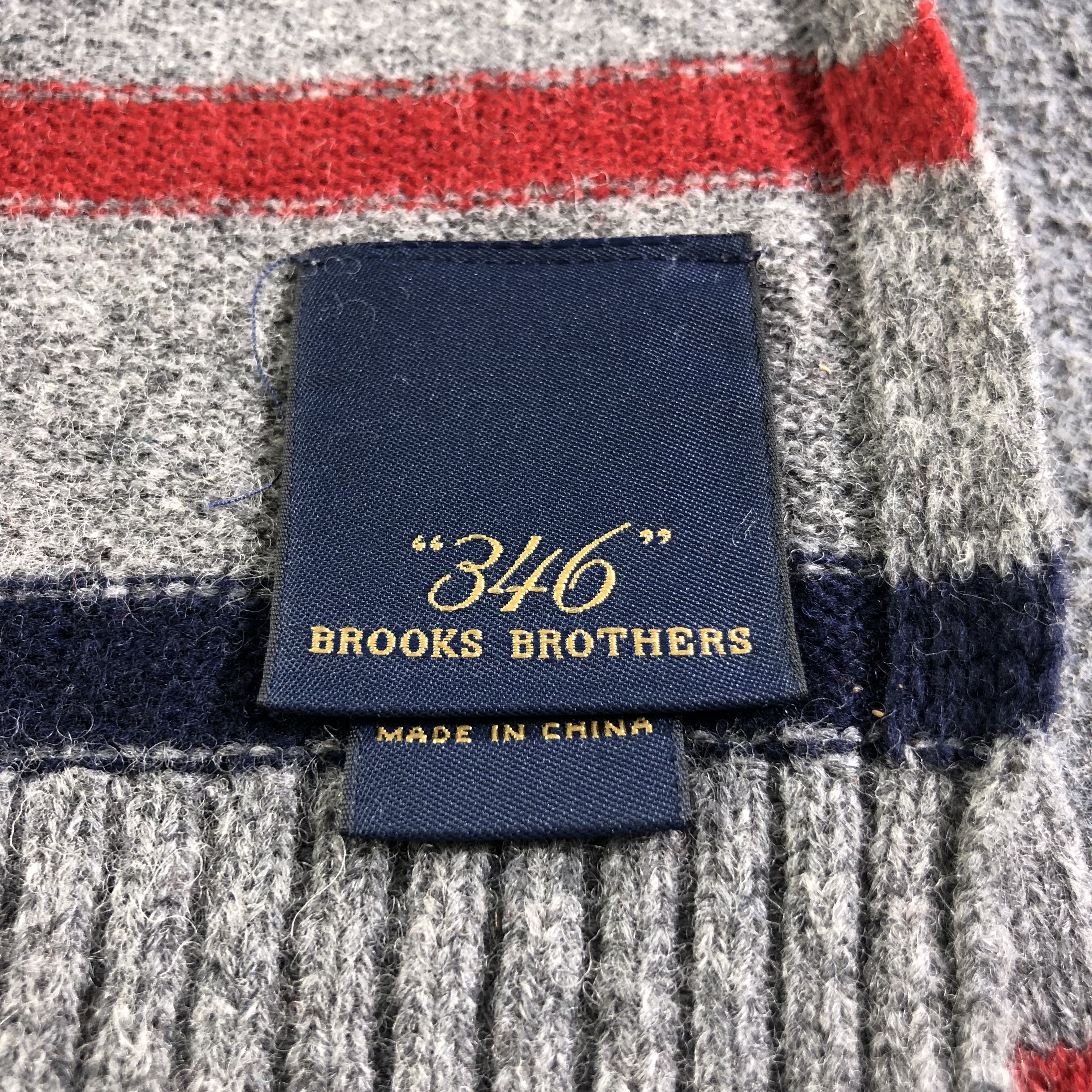 Brooks Brothers '346' Brooks Brothers Striped Wool Scarf Muffler V1920 Size ONE SIZE - 5 Thumbnail