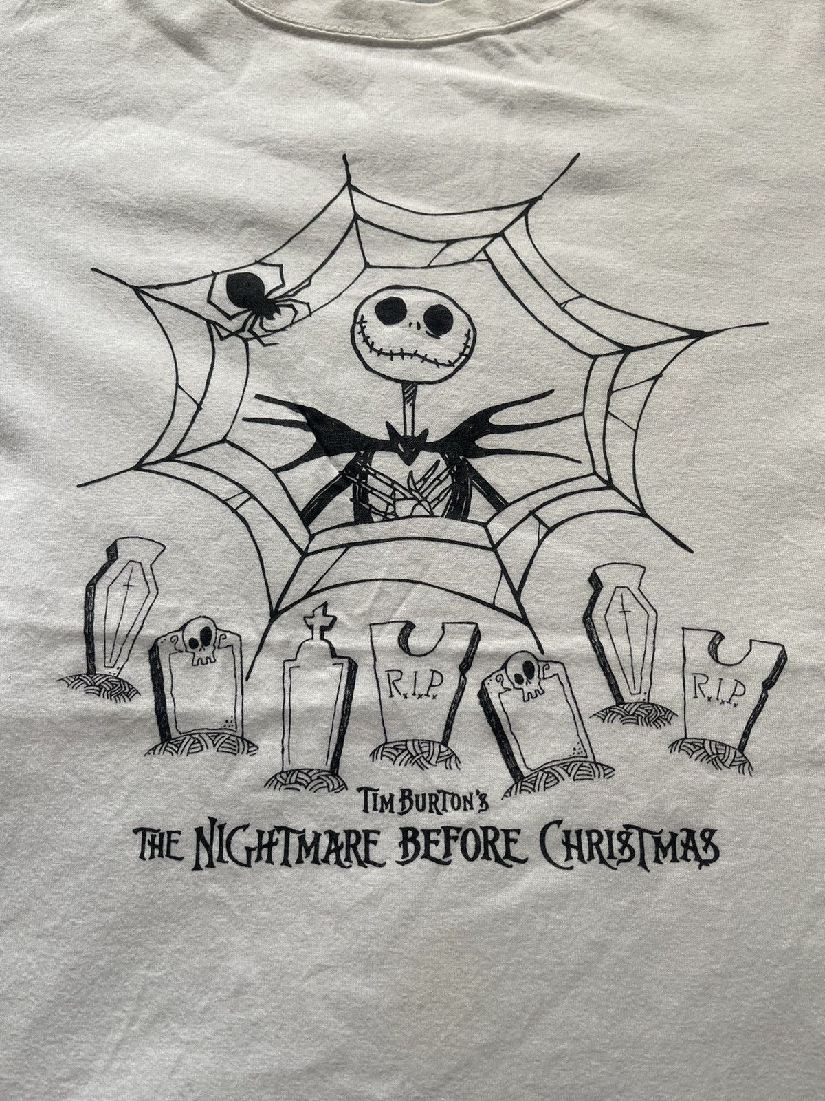 Cartoon Network VINTAGE TIM BURTON’S THE NIGHTMARE BEFORE CHRITMAS TEE Size L / US 10 / IT 46 - 2 Thumbnail
