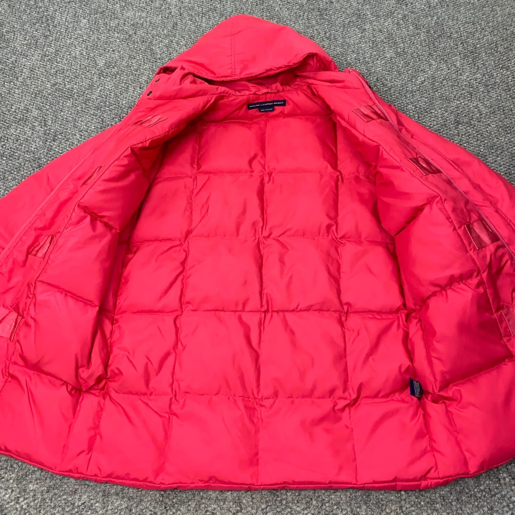 Ralph Lauren VINTAGE Ralph Lauren Sport Jacket Womens Parka Down Berry Floral Pink VTG Winter Coat Toggle Buttons Hooded Full Zip Insulated Windproof Pockets Size S / US 4 / IT 40 - 7 Thumbnail