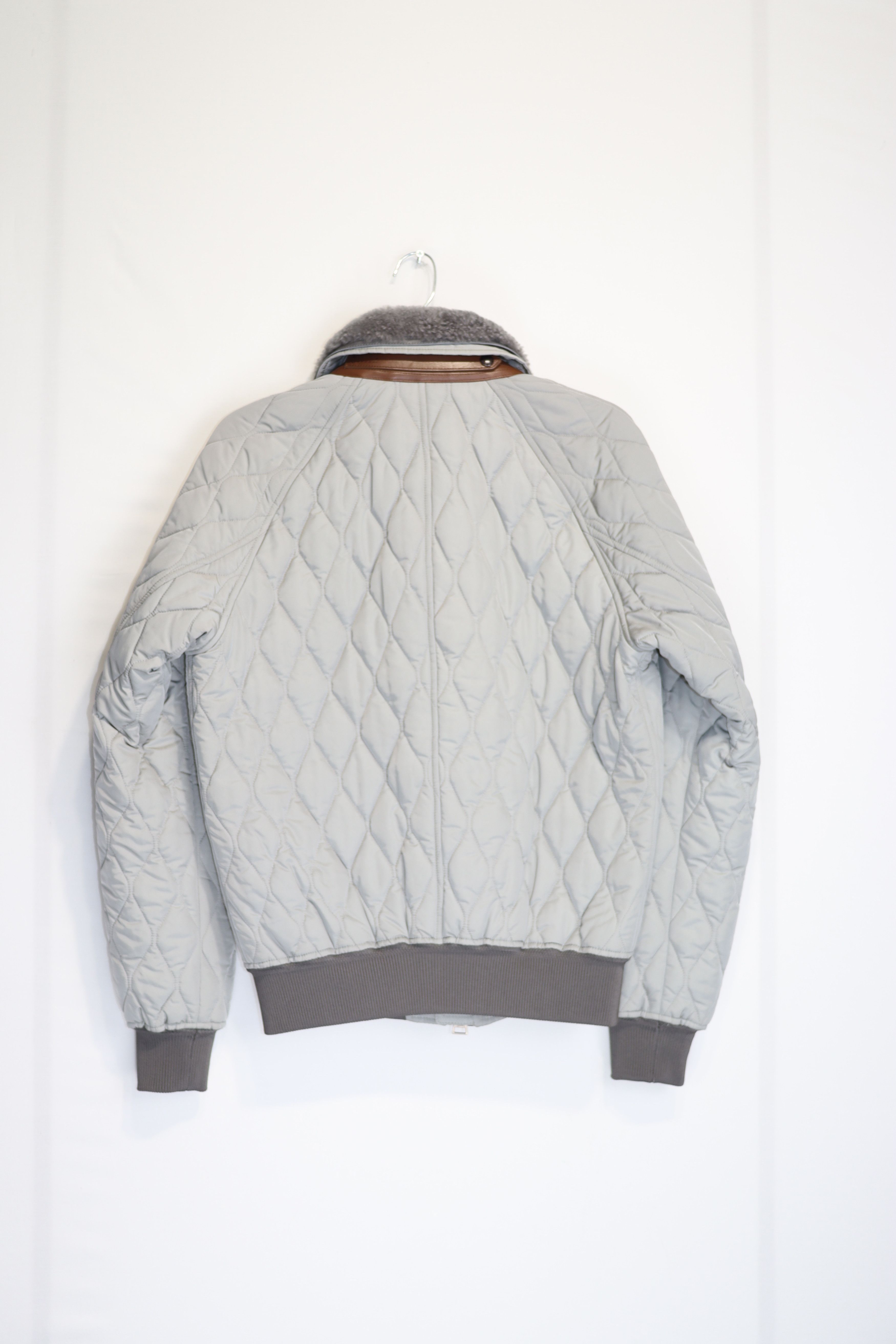 Tom Ford o1rshd1 Quilted Padded Blouson Jacket With Shearling Collar Size US M / EU 48-50 / 2 - 8 Thumbnail