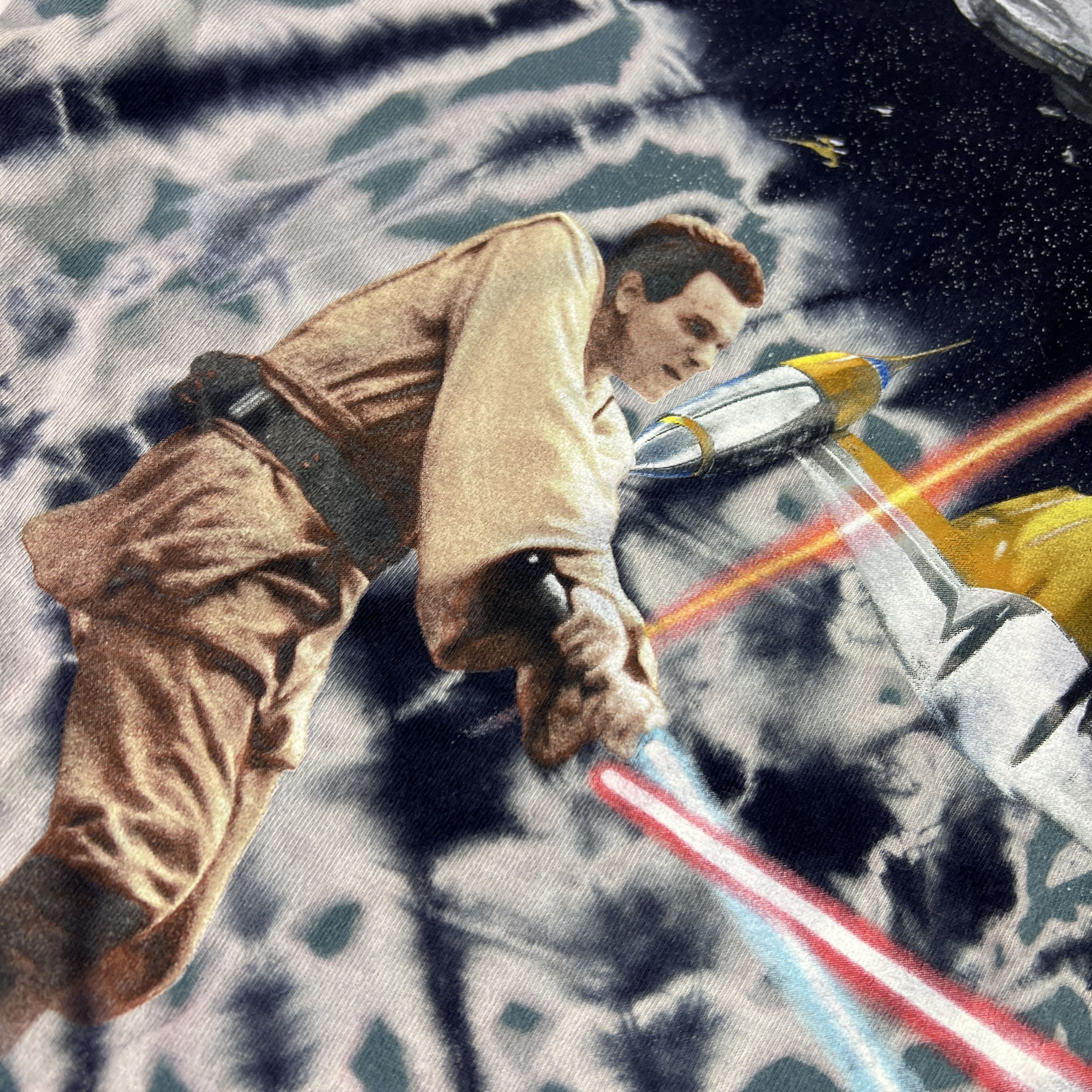 Star Wars VTG Star Wars Episode 1 Shirt Tie Dye Sith Obi Wan Shirt Size US XL / EU 56 / 4 - 4 Thumbnail