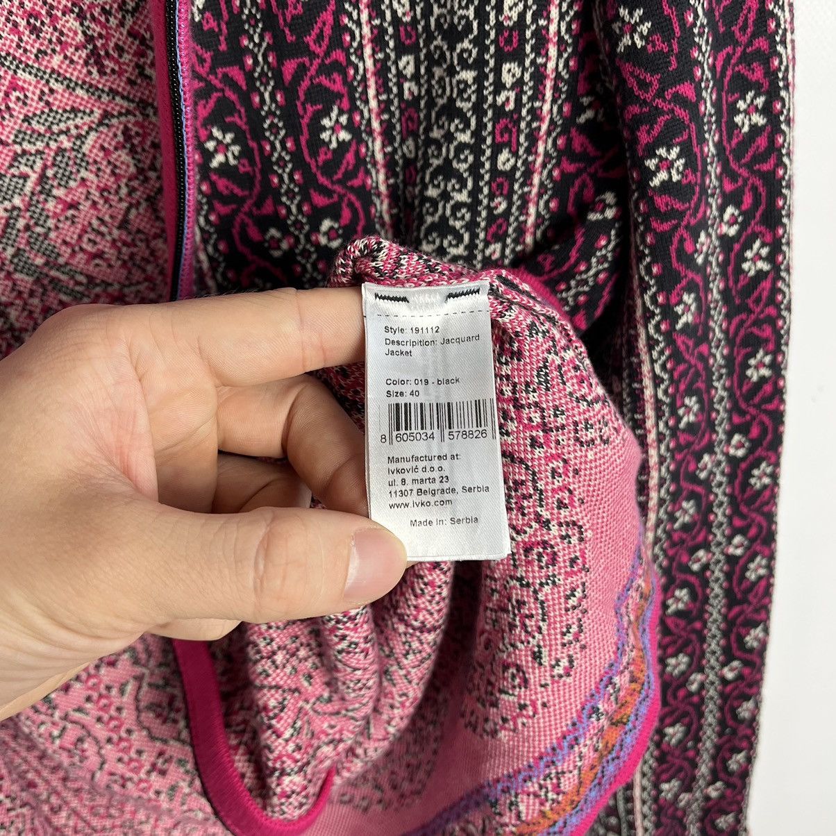 Other Ladies Ivko floral pattern Jacquard Sweater Jacket Size S / US 4 / IT 40 - 11 Thumbnail