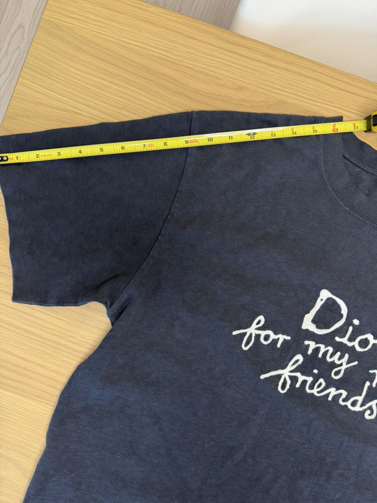 Dior “For My Real Friends” Tee – Washed Black / Vintage Fade Size US XL / EU 56 / 4 - 16 Thumbnail