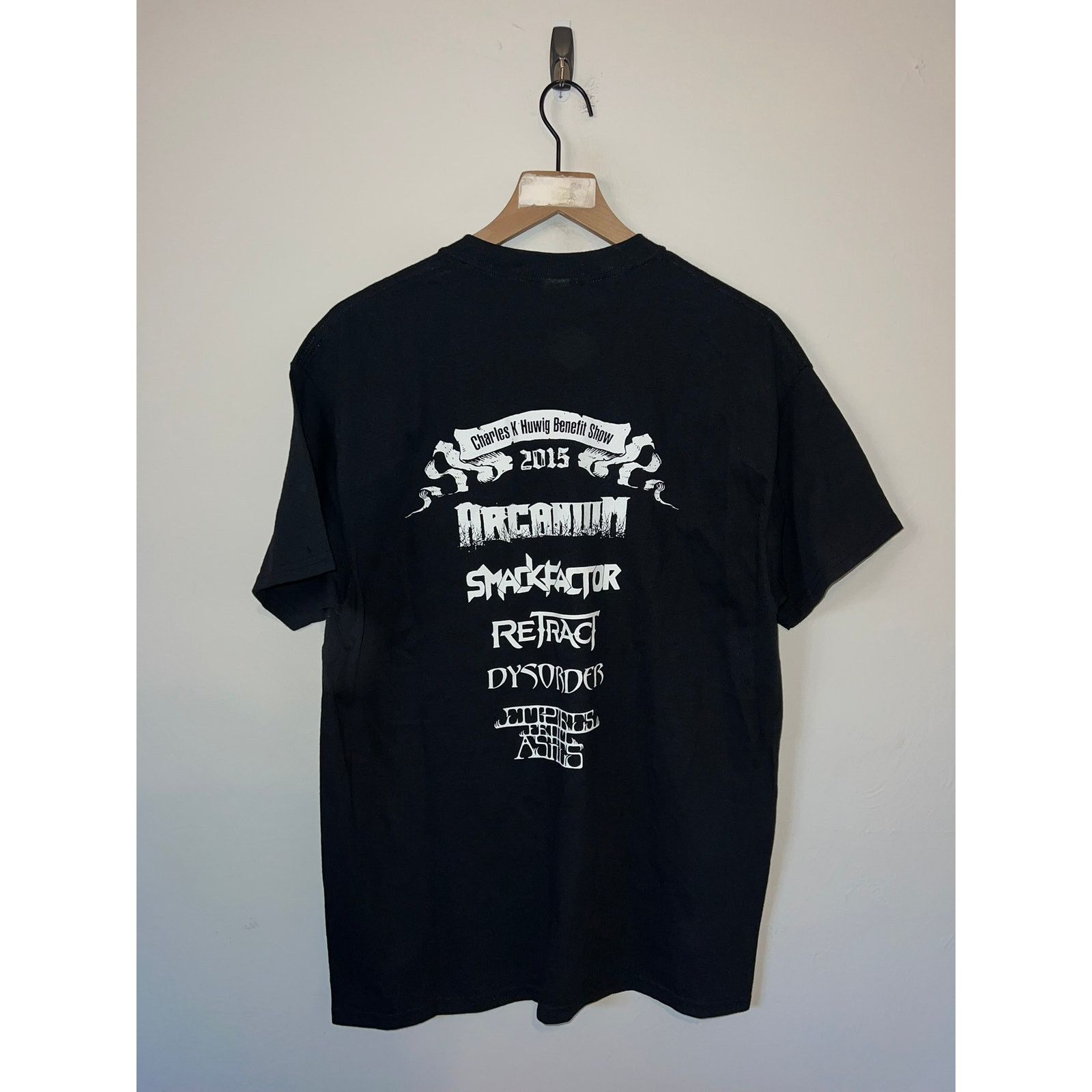 Gildan 2015 Huwig Benefit Show Arcanium Retract Band Shirt M Medium Size US M / EU 48-50 / 2 - 6 Thumbnail