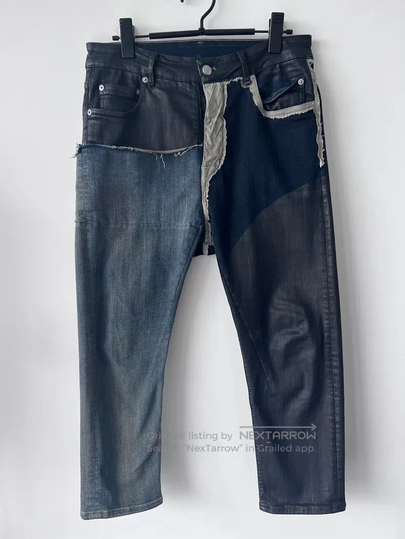 Rick Owens Rick Owens Patchwork denim trousers Size US 31 - 1 Thumbnail