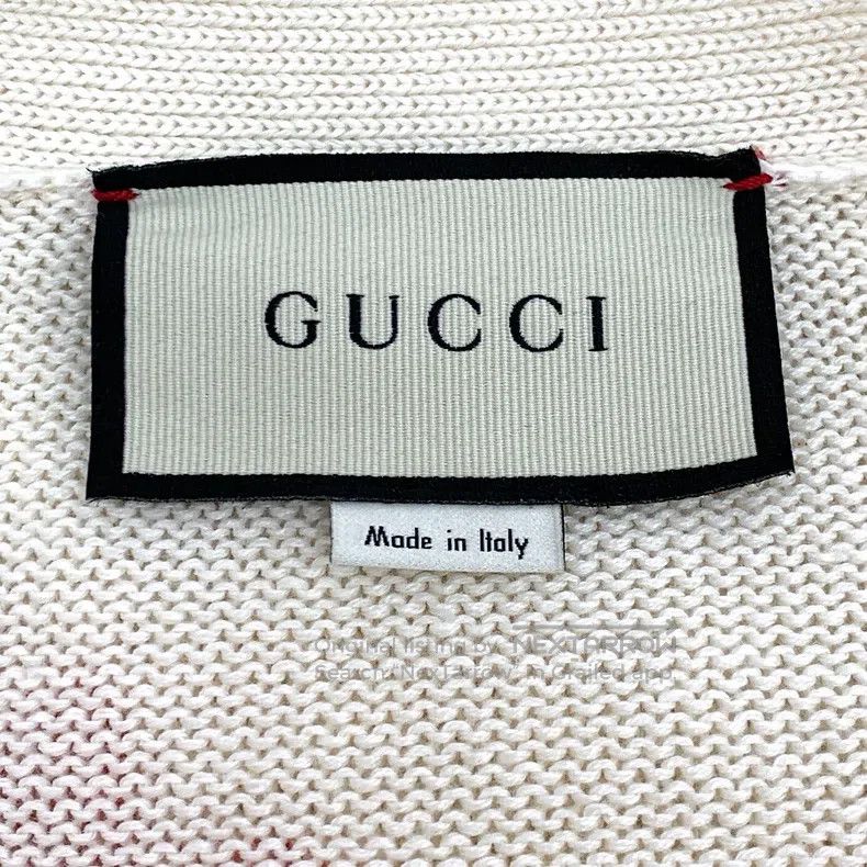 Gucci Gucci Beige logo love embroidery linen V-neck single-breas Size L / US 10 / IT 46 - 5 Thumbnail