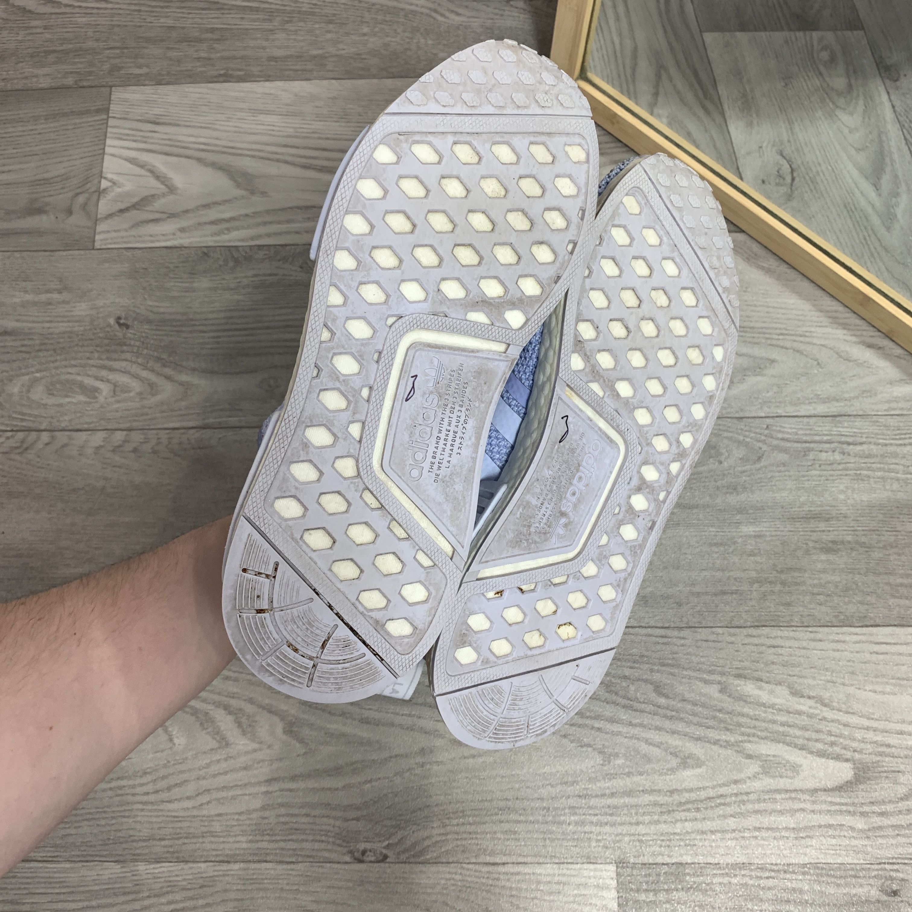 Adidas Adidas NMD_R1 Aero Blue Boost Women's Low Top Sneakers Boots Size US 8.5 / IT 38.5 - 6 Thumbnail