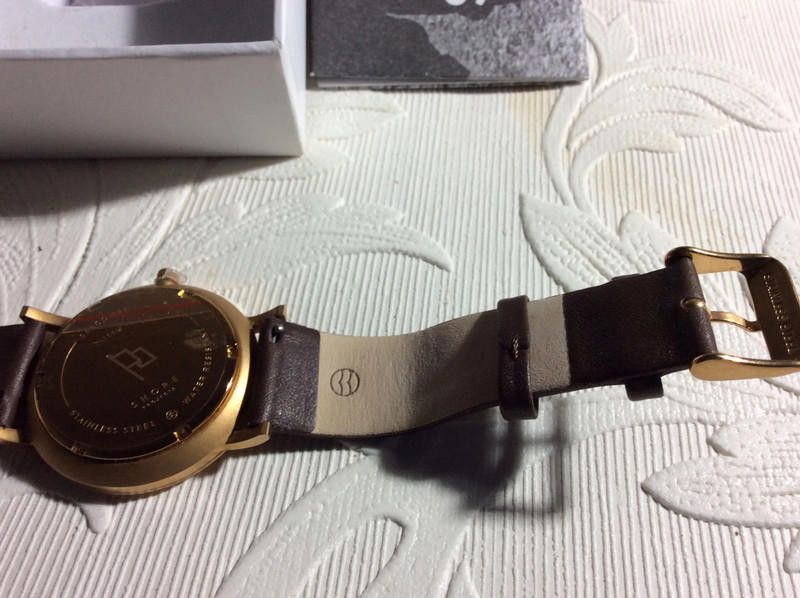 Designer Shore Projects Watch rose gold dial Brown Strap - Unisex Size ONE SIZE - 8 Thumbnail