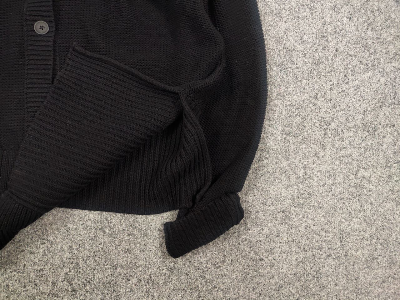 Alexander Wang Alexander Wang Cotton Black Oversized knit Button Cardigan Size S / US 4 / IT 40 - 8 Thumbnail