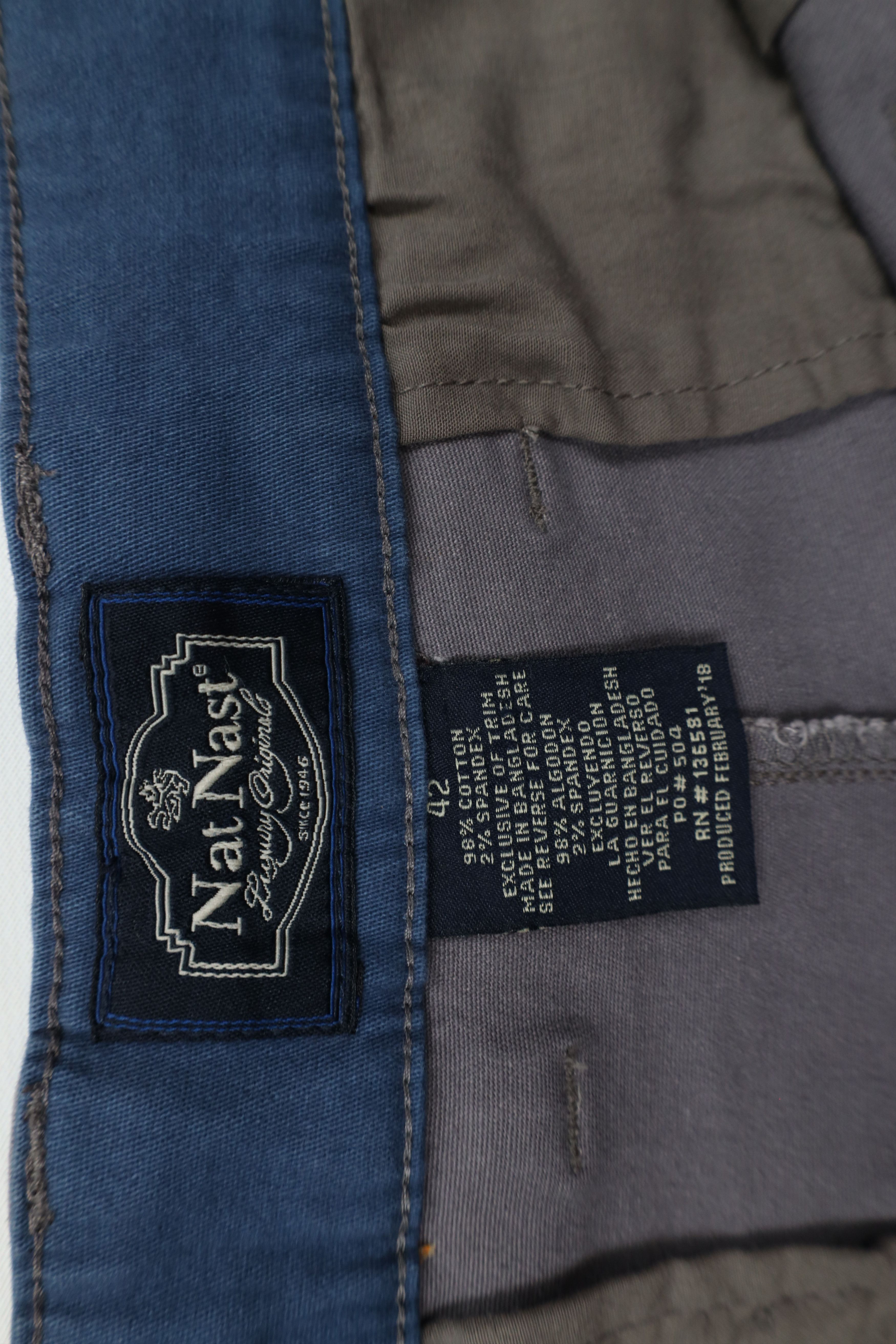 Nat Nast × Vintage Nat Nast Luxury Originals Flat Front Chino Shorts AS IS Size US 42 / EU 58 - 6 Thumbnail