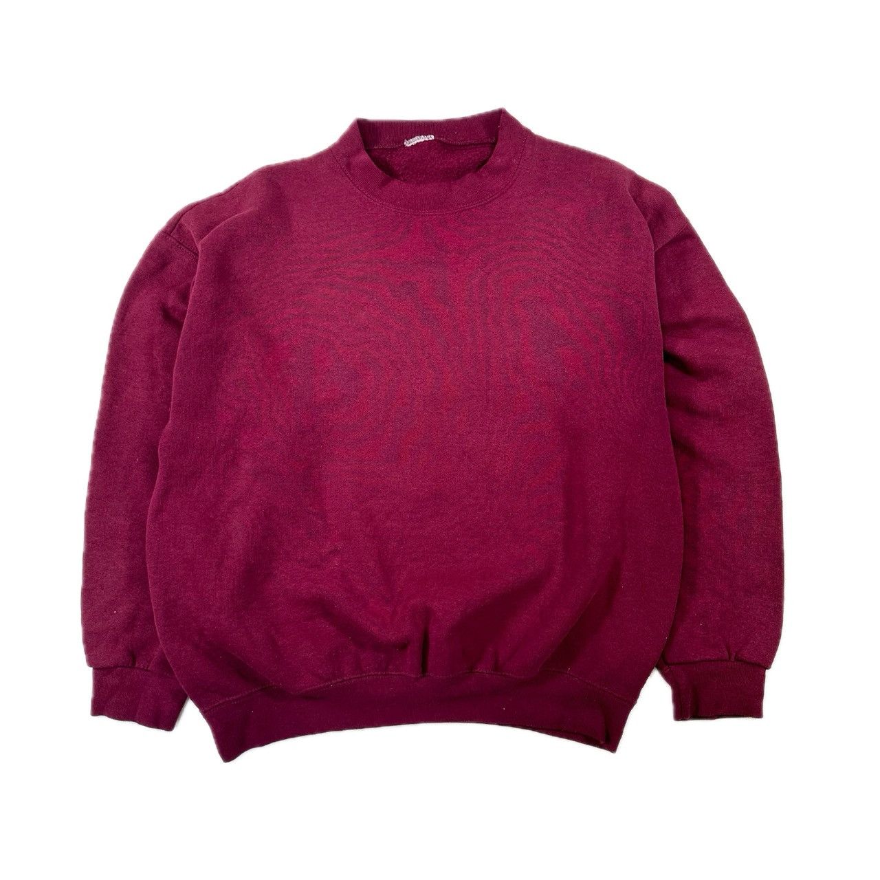 Vintage Vintage 90s Blank Burgandy Crewneck Size US L / EU 52-54 / 3 - 1 Thumbnail