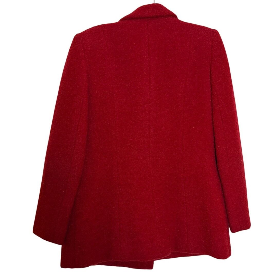 Bill Blass Bill Blass Saks Fifth Av Red Blazer W/ Gold Buttons Size S / US 4 / IT 40 - 2 Thumbnail