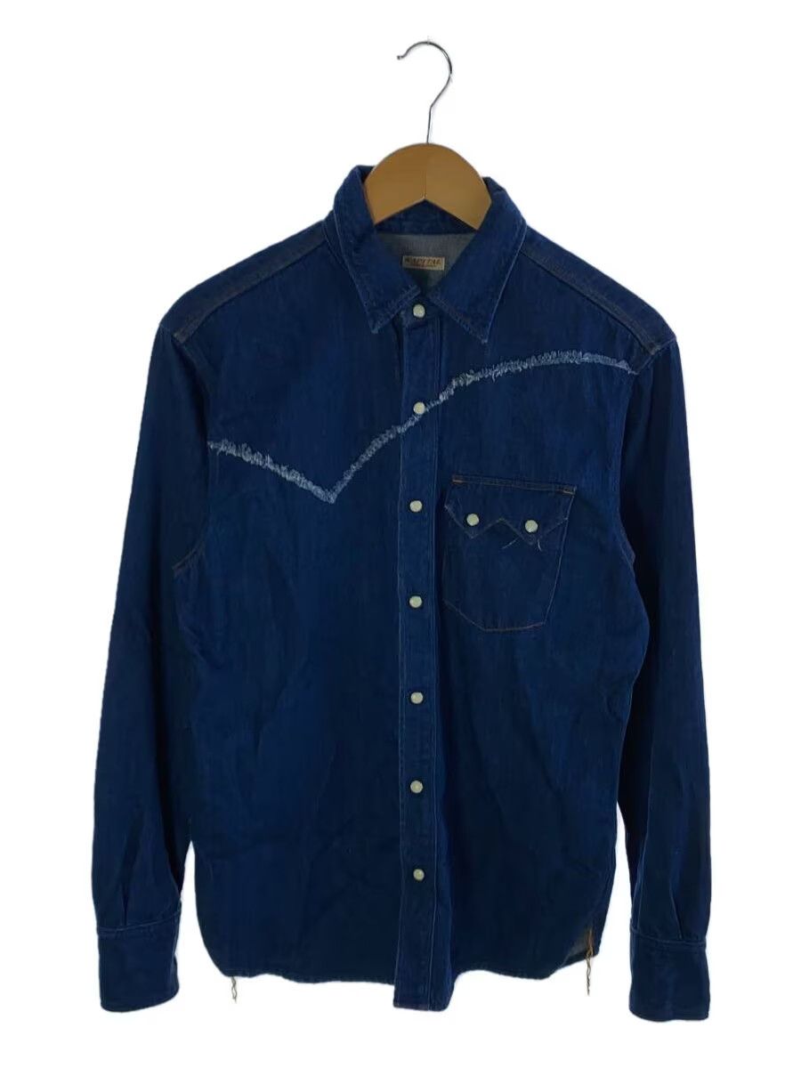 Kapital Asymmetrical Fringe Western Denim Button Shirt Size US L / EU 52-54 / 3 - 1 Thumbnail