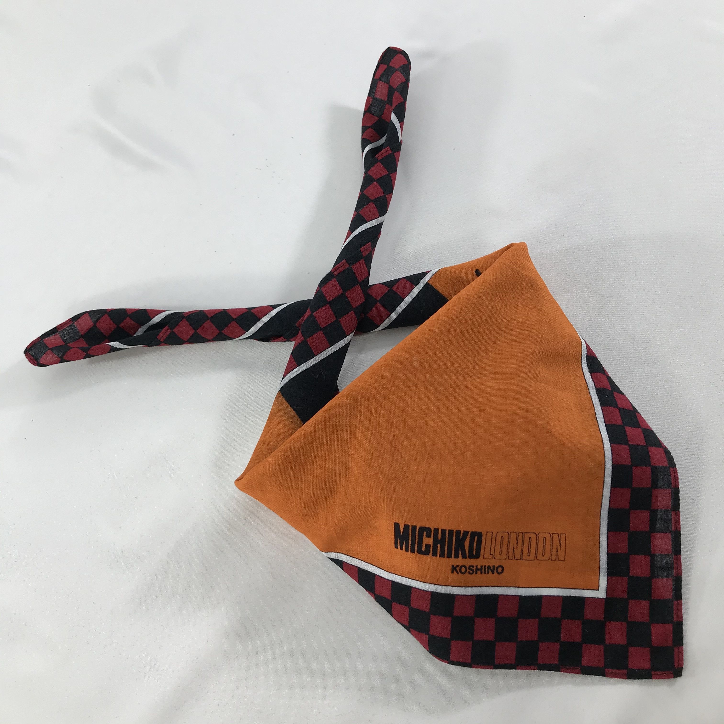 Michiko Koshino London × Vintage Michiko London Bandana / Handkerchief / Neckerchief - S1238 Size ONE SIZE - 4 Thumbnail