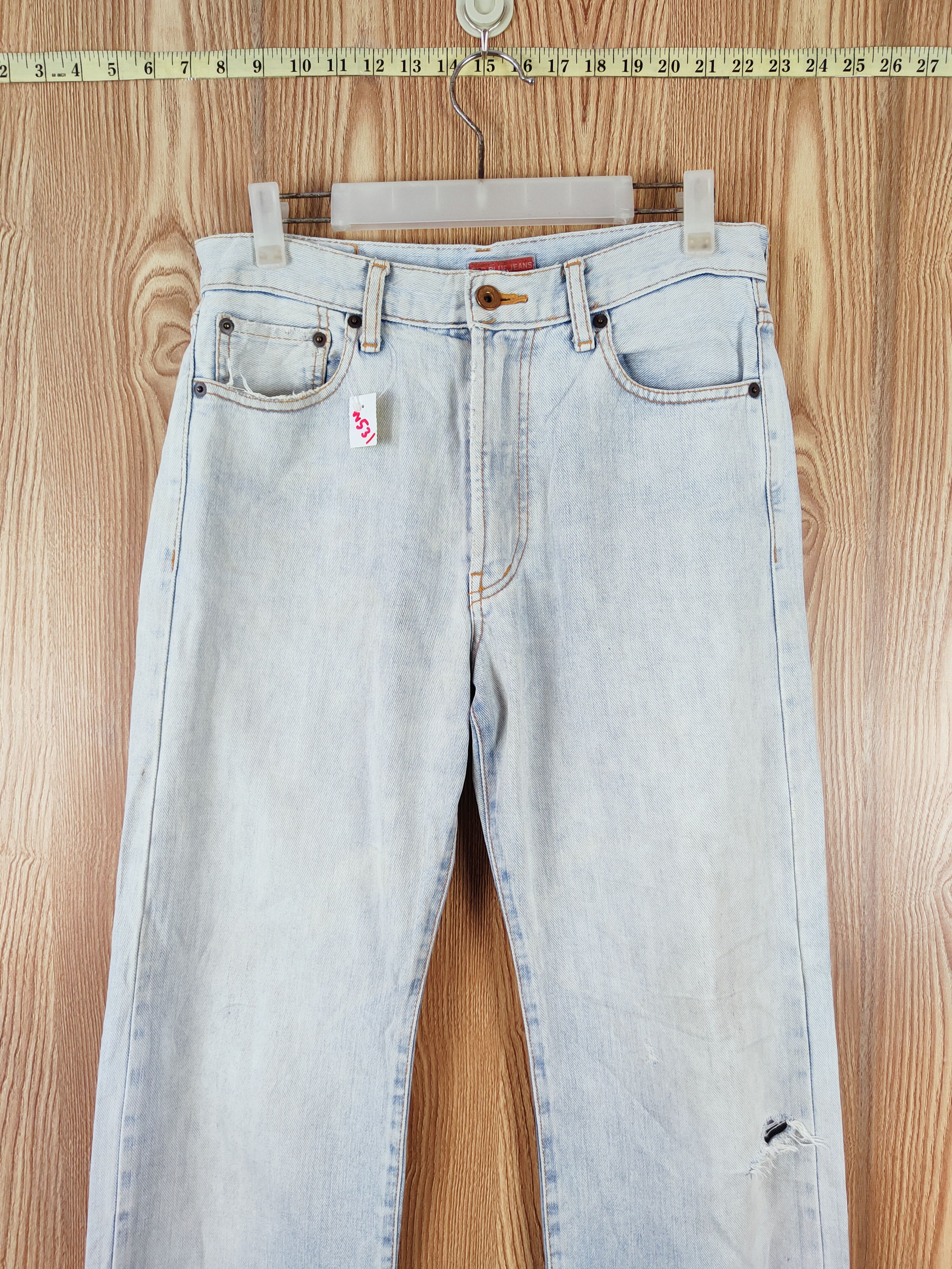 Oldblue Co. Old Blue vintage Blue Faded Distressed Ripped Jeans #W531 Size US 30 / EU 46 - 2 Thumbnail