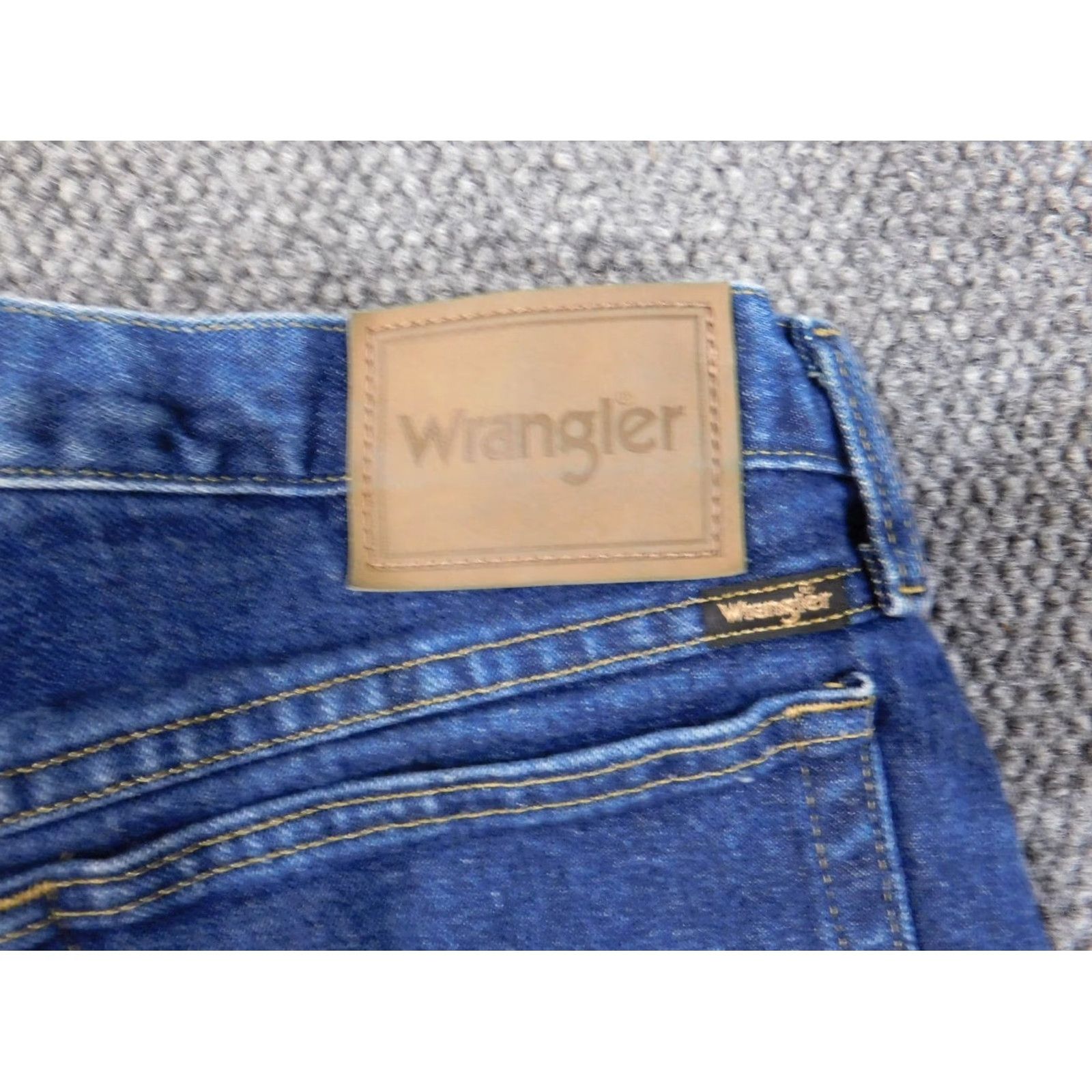 Wrangler Wrangler Jeans Mens 32x30 Blue Straight Workwear Outdoors Rugged Denim Jeans Size US 32 / EU 48 - 7 Thumbnail
