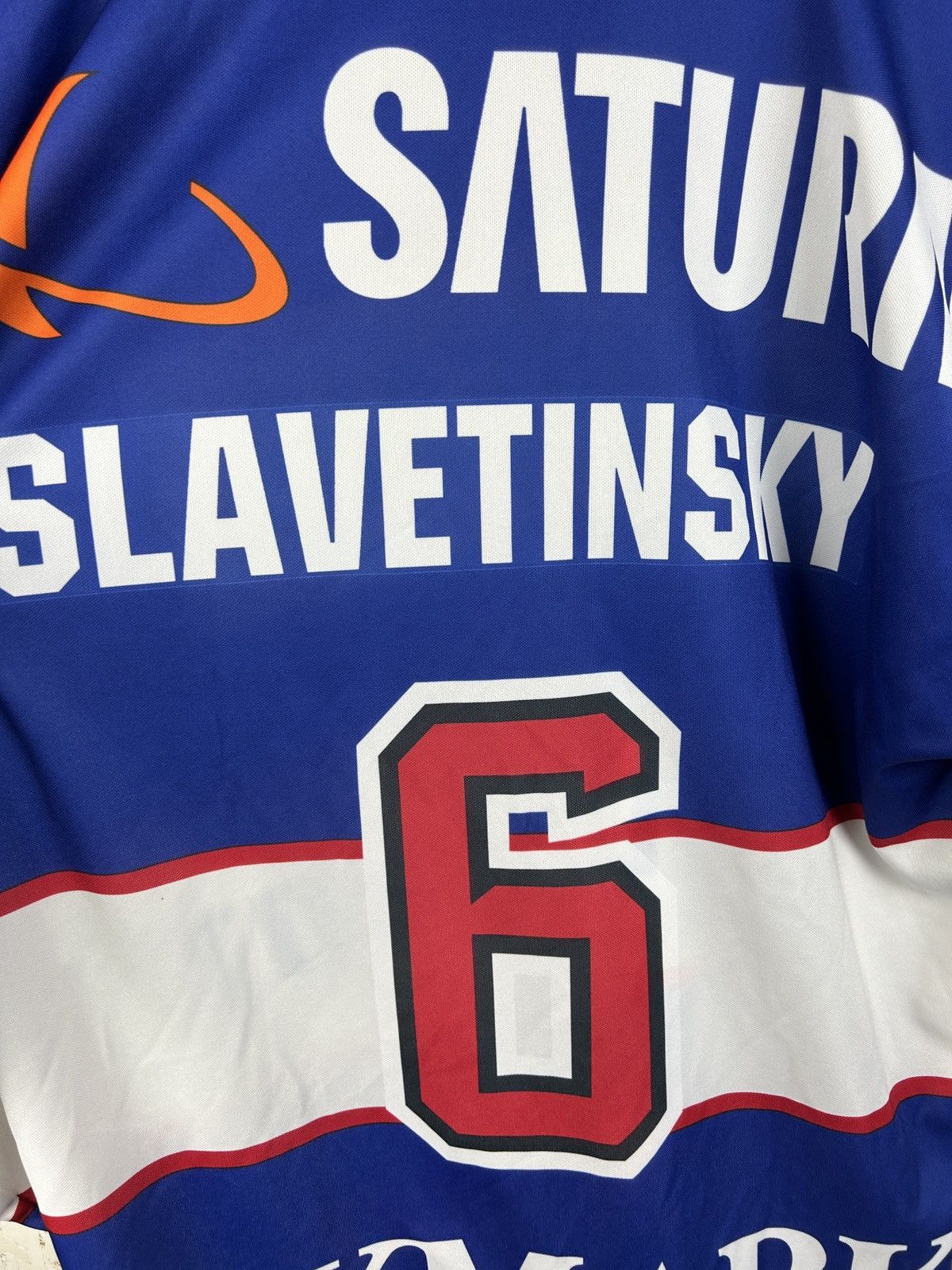 NHL ERC Ingolstadt #6 Slavetinsky 2006/07 Match Worn NHL Jersey Size US XL / EU 56 / 4 - 7 Thumbnail