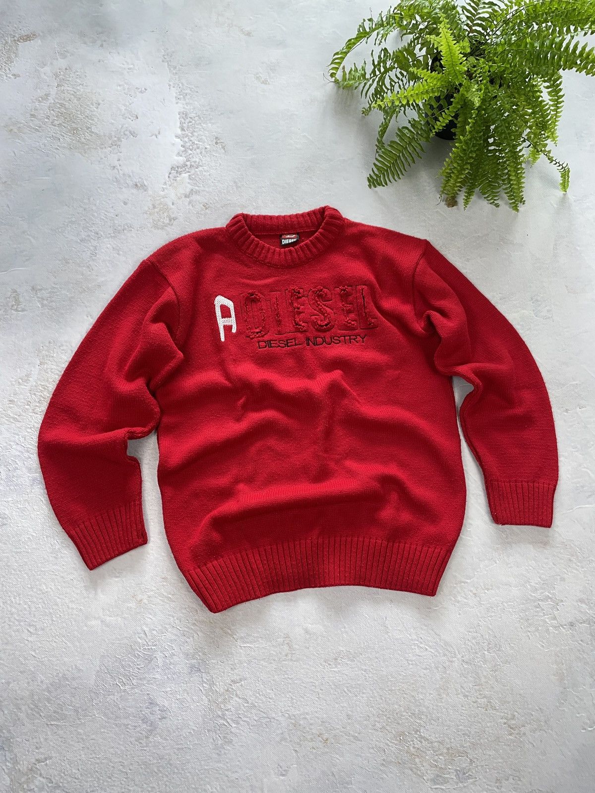 Diesel Vintage Diesel Sweater Spellout Avant Garde Size US M / EU 48-50 / 2 - 2 Thumbnail