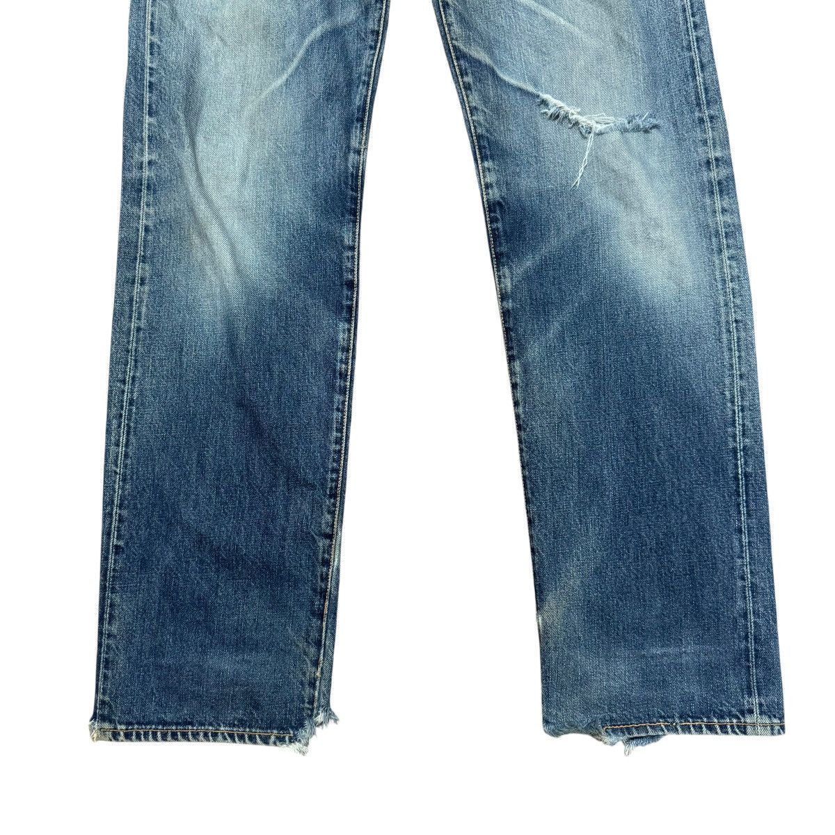 Evisu Vintage Evis Denim Selvedge Jeans Distressed Size US 30 / EU 46 - 8 Thumbnail