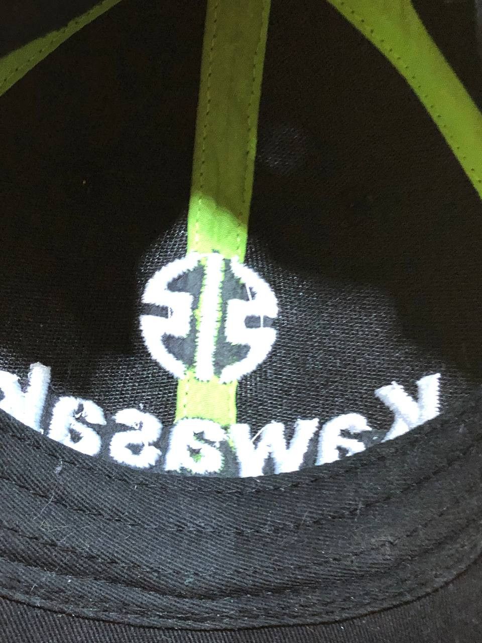 Vintage Vintage black Cap Y2K big logo Kawasaki racing team Hats Size ONE SIZE - 14 Thumbnail