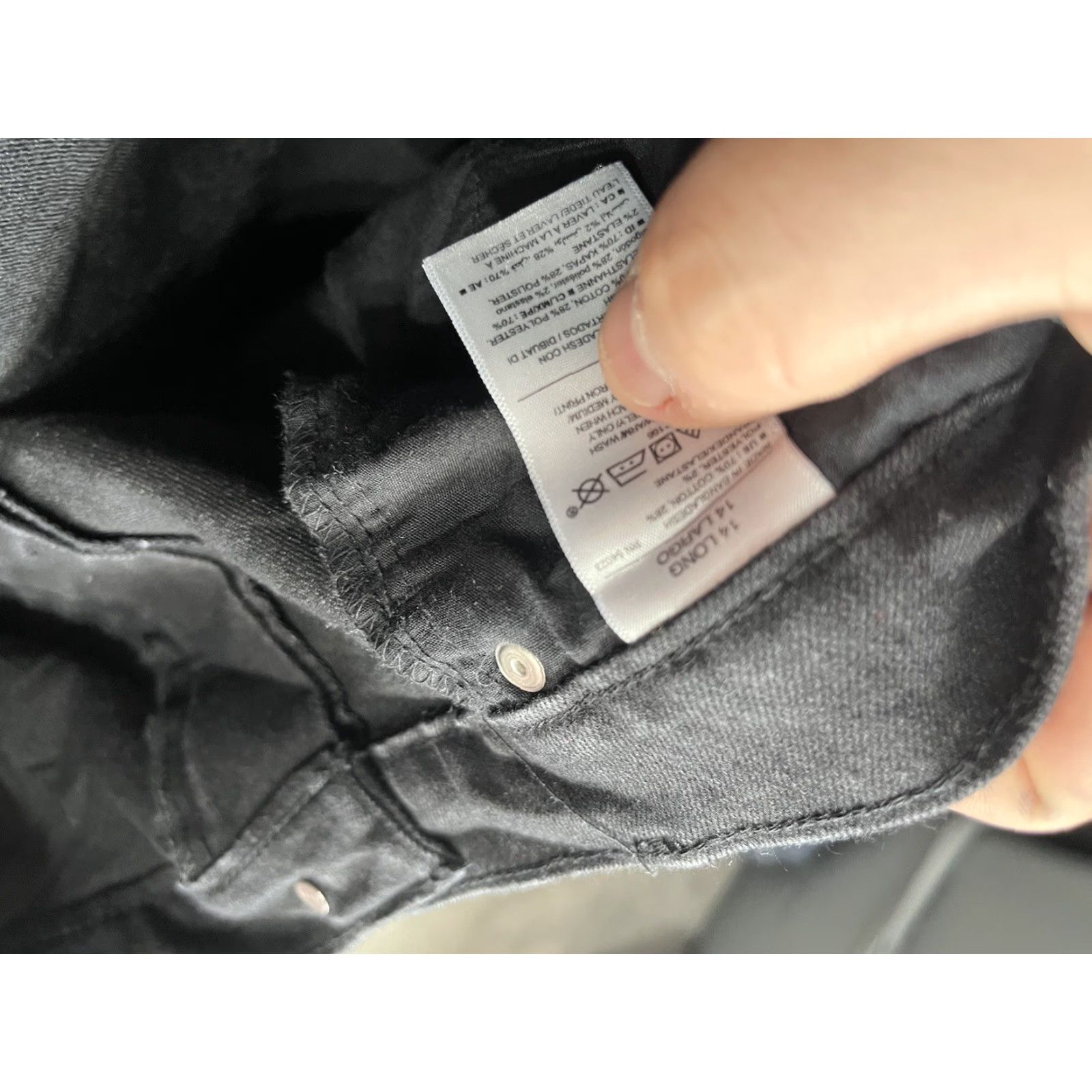 Old Navy Old Navy Womens 14 Tall Black Jeans Skinny Denim The Darling Ladies Size 36" / US 14 / IT 50 - 6 Thumbnail