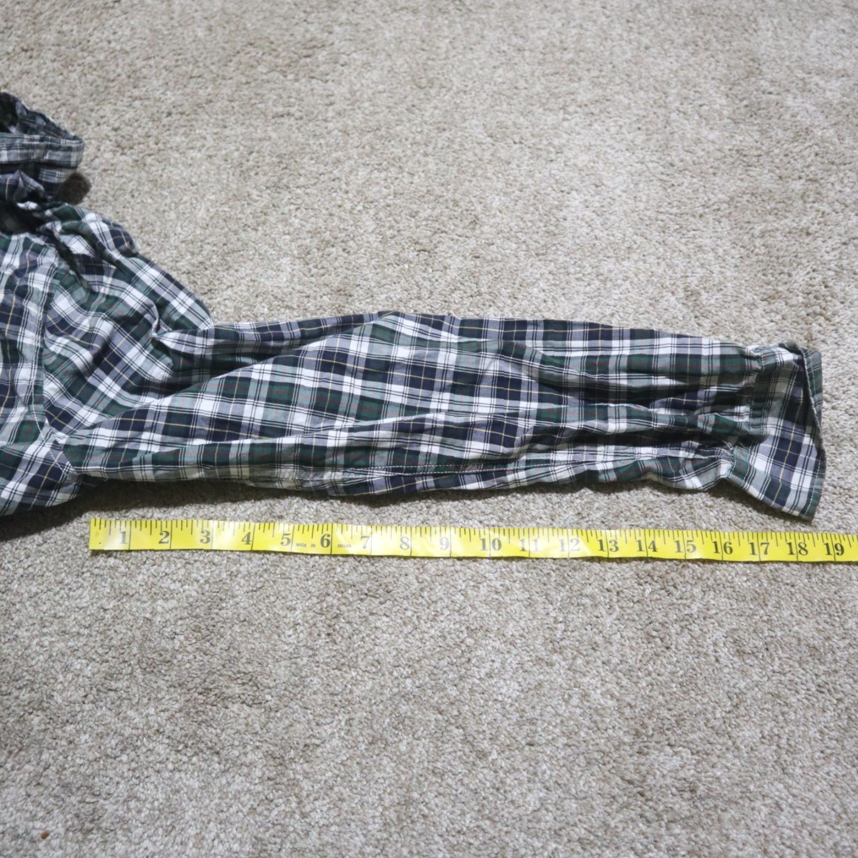 American Eagle Outfitters American Eagle Shirt Blue Green Check Plaid Pocket Button-Up Adult M Medium Men's Shirt Plaid 100% Cotton Casual Vintage No Logo 90s Theme? Size US M / EU 48-50 / 2 - 7 Thumbnail