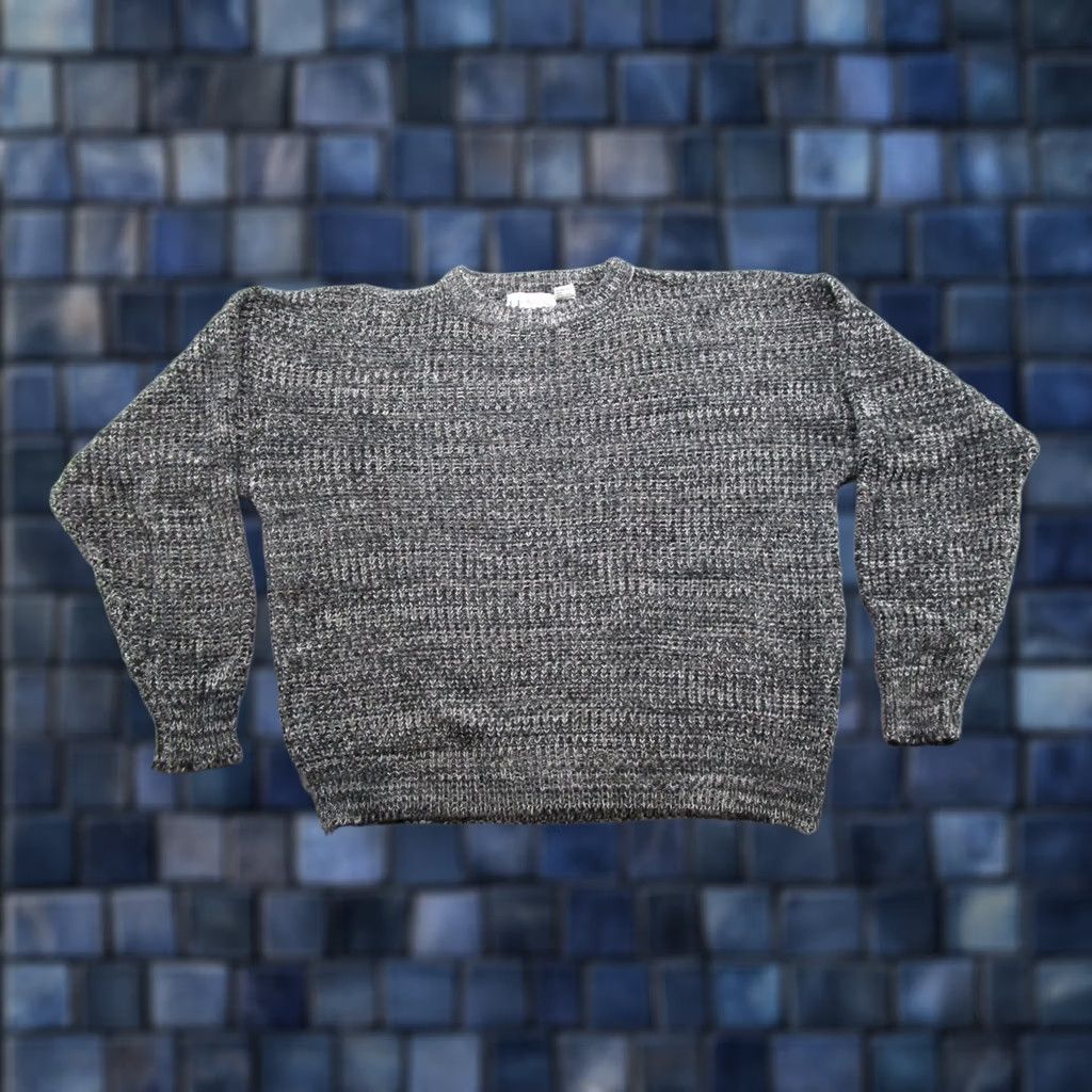 Vintage Honors Mens Ribbed Knit Crew Neck Sweater XL Gray 100% Acrylic Vintage Y2K Style Pullover Crew Neck Knit Classic Size US XL / EU 56 / 4 - 1 Thumbnail