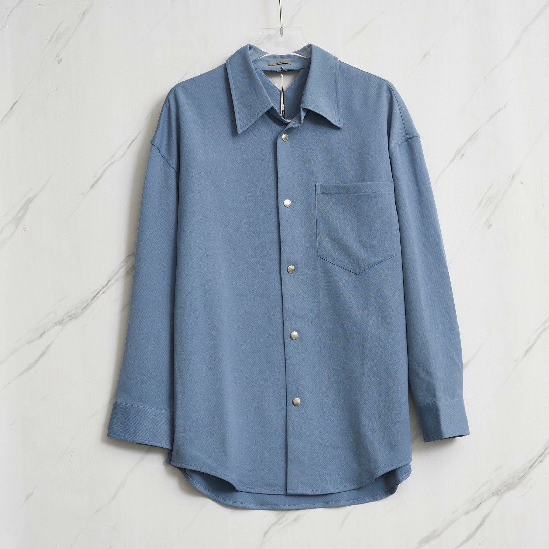 System System Men's Lapel Long-Sleeve Shirt Size US M / EU 48-50 / 2 - 1 Thumbnail