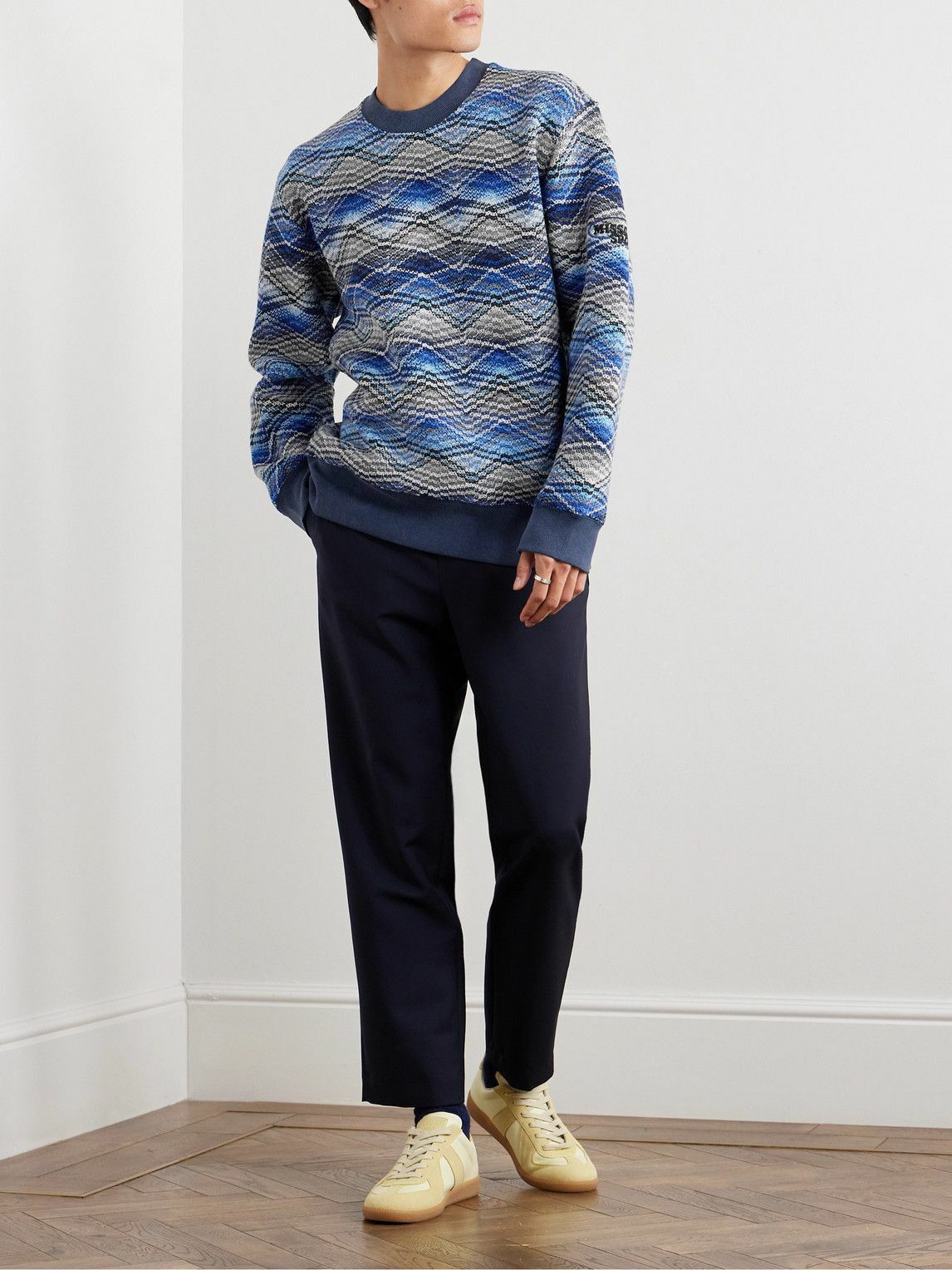 Missoni o1y0225 Logo Sweatshirt in Multicolor Size US L / EU 52-54 / 3 - 3 Thumbnail