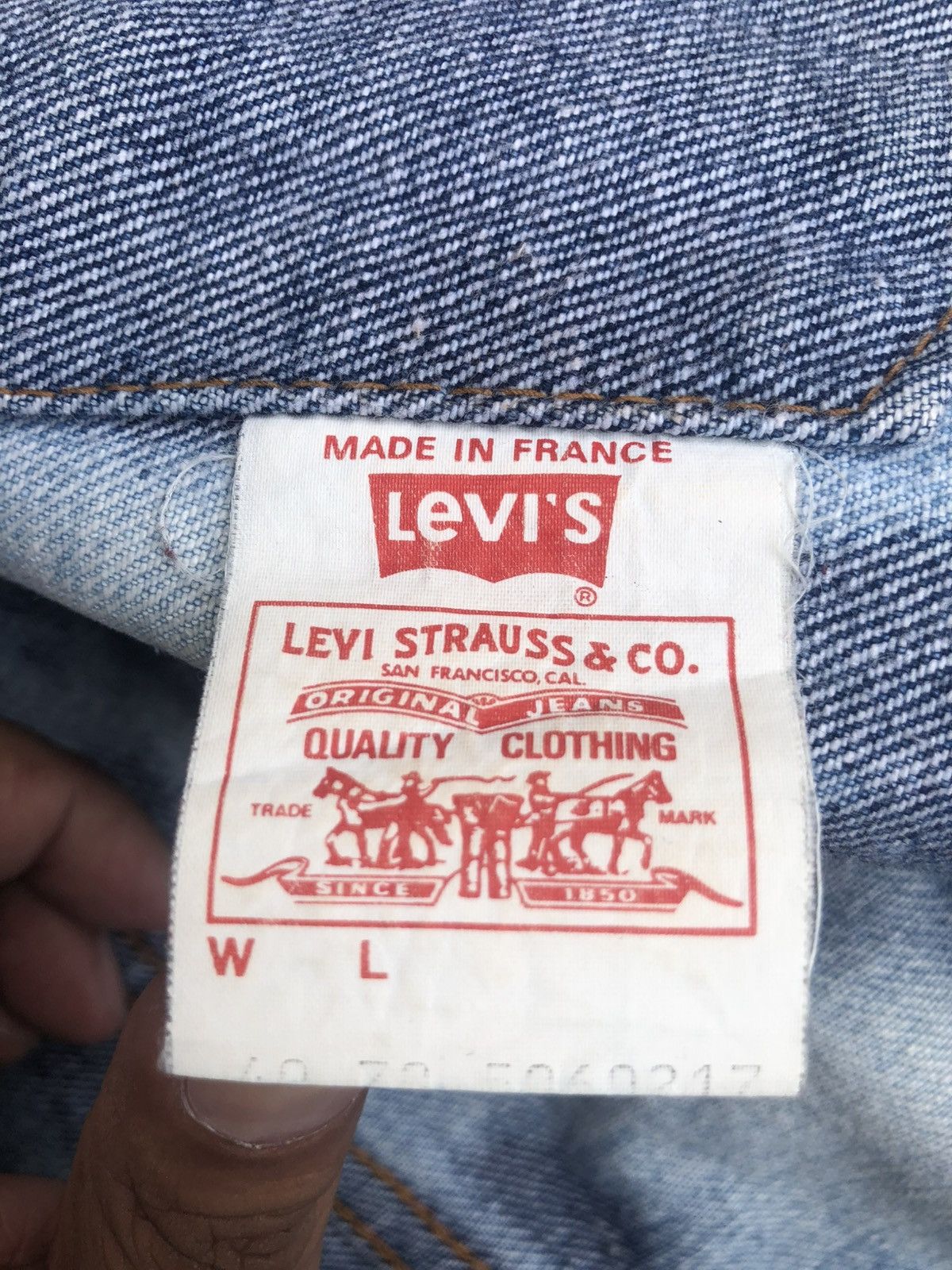 Levi's Vintage 80’s Levi’s Acid Wash Denim Jacket Distressed Denim Size US L / EU 52-54 / 3 - 24 Thumbnail